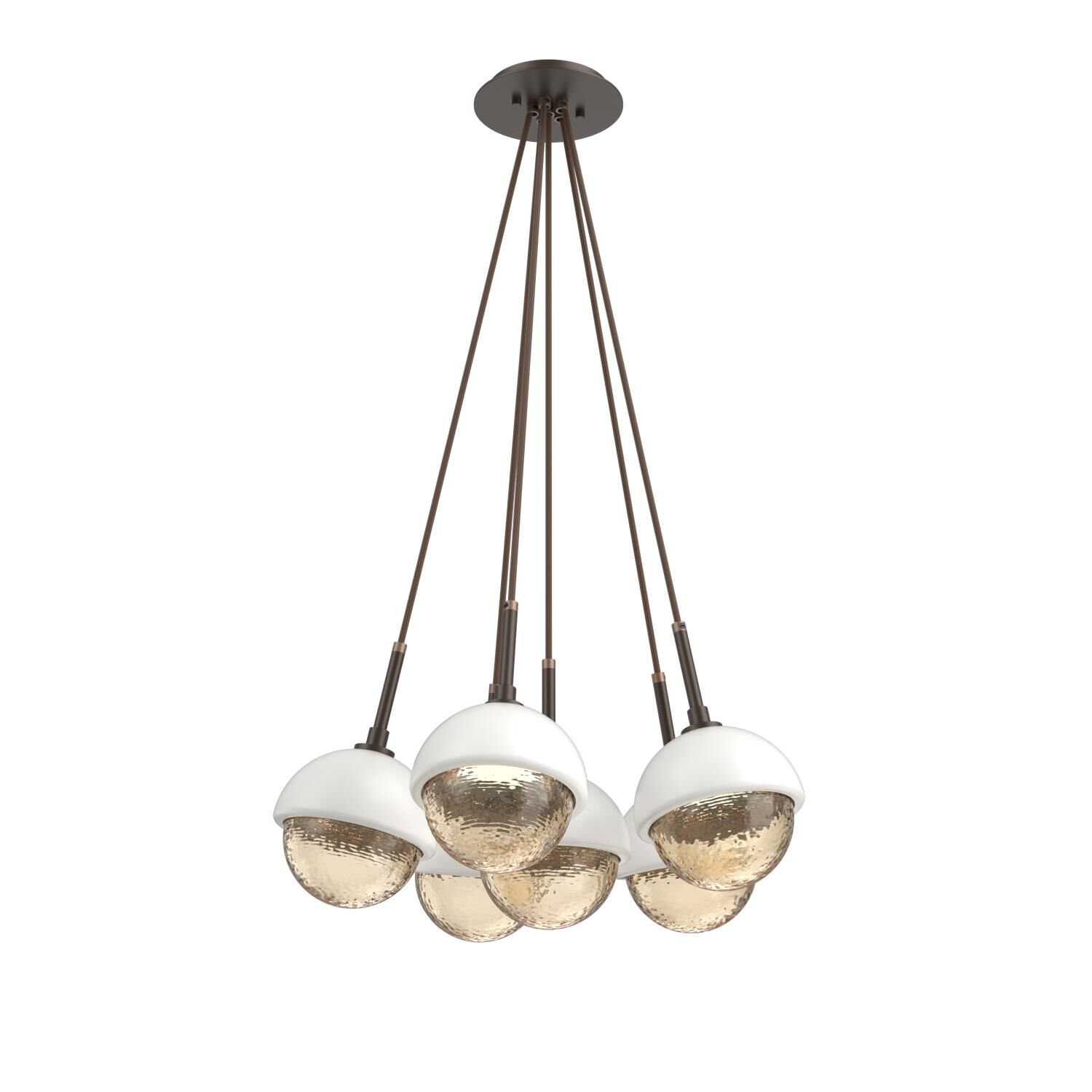 Levi Wilson Cabochon 19 Inch Multi Pendant Light by Hammerton Studio