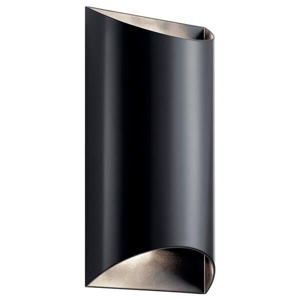 Wesley 14 Inch Tall 2 Light LED Outdoor Wall Light by Kichler Lighting