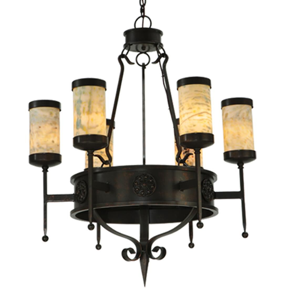 Lorenzo 30 Inch 6 Light Chandelier by Meyda Lighting