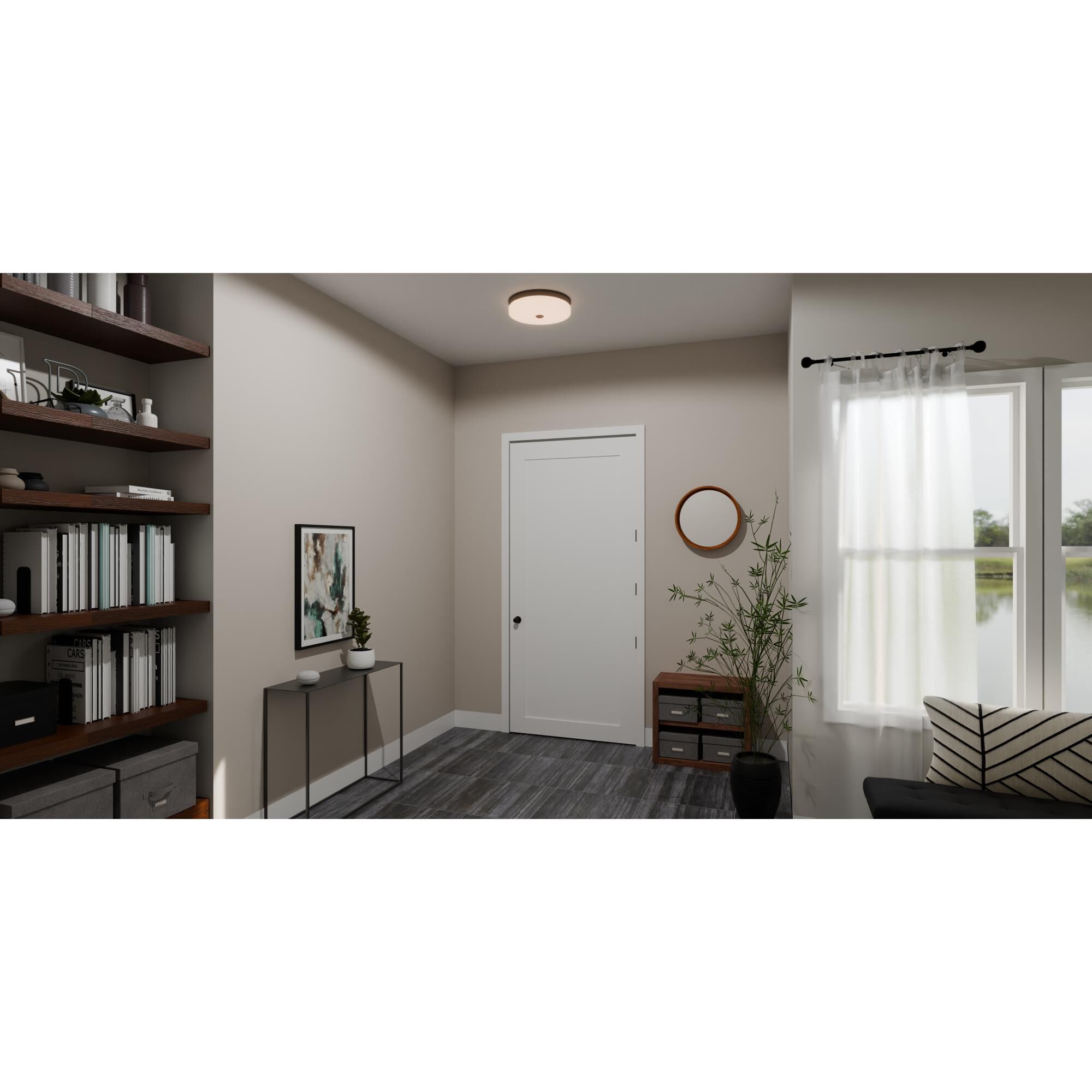 Tavani 15 Inch 1 Light LED Flush Mount by Quoizel