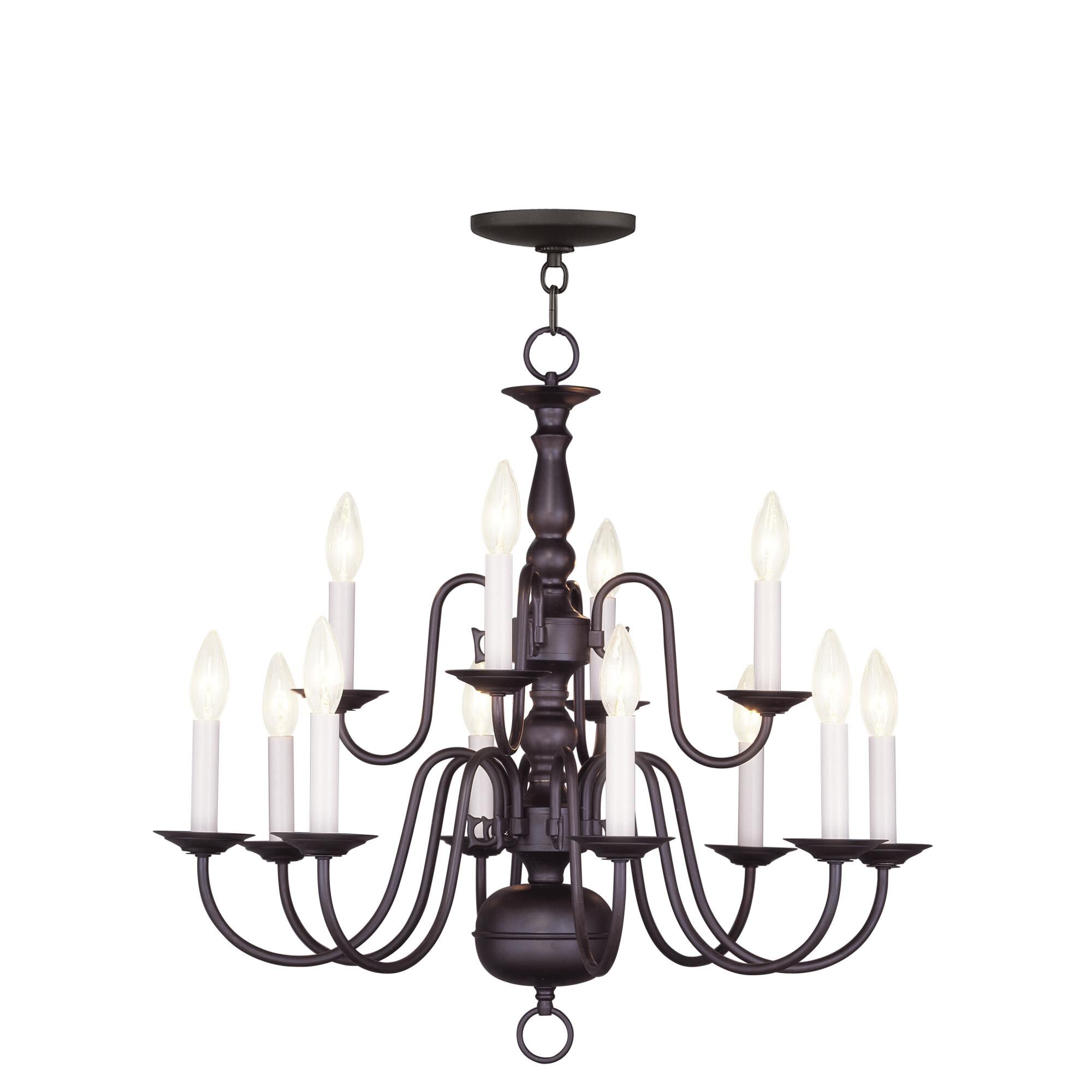 Williamsburgh 26 Inch 12 Light Chandelier by Livex Lighting