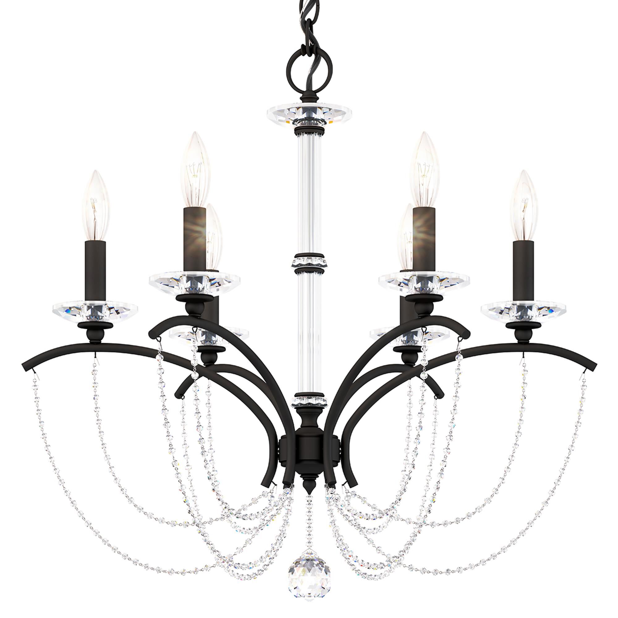 Shown in Black finish and Clear Optic crystal