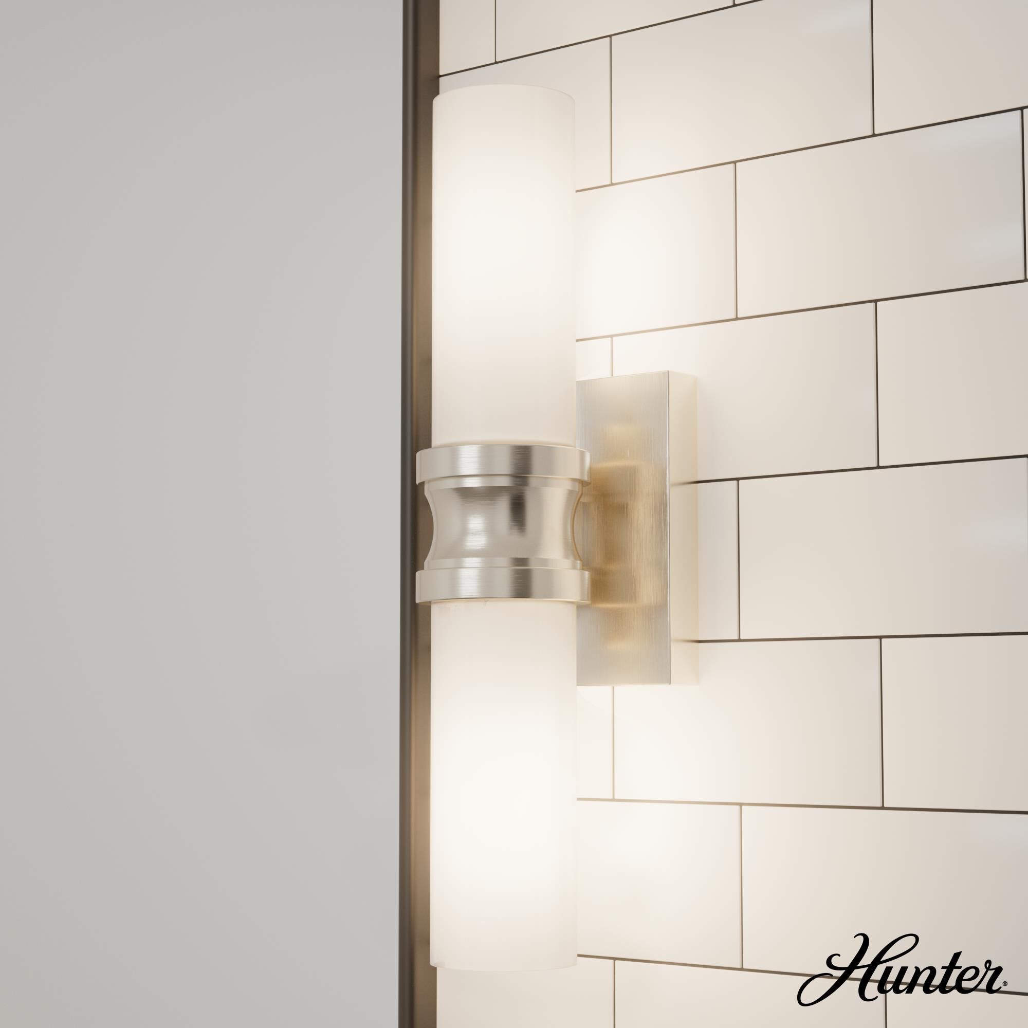 Lenlock 16 Inch 2 Light Bath Vanity Light by Hunter Fan