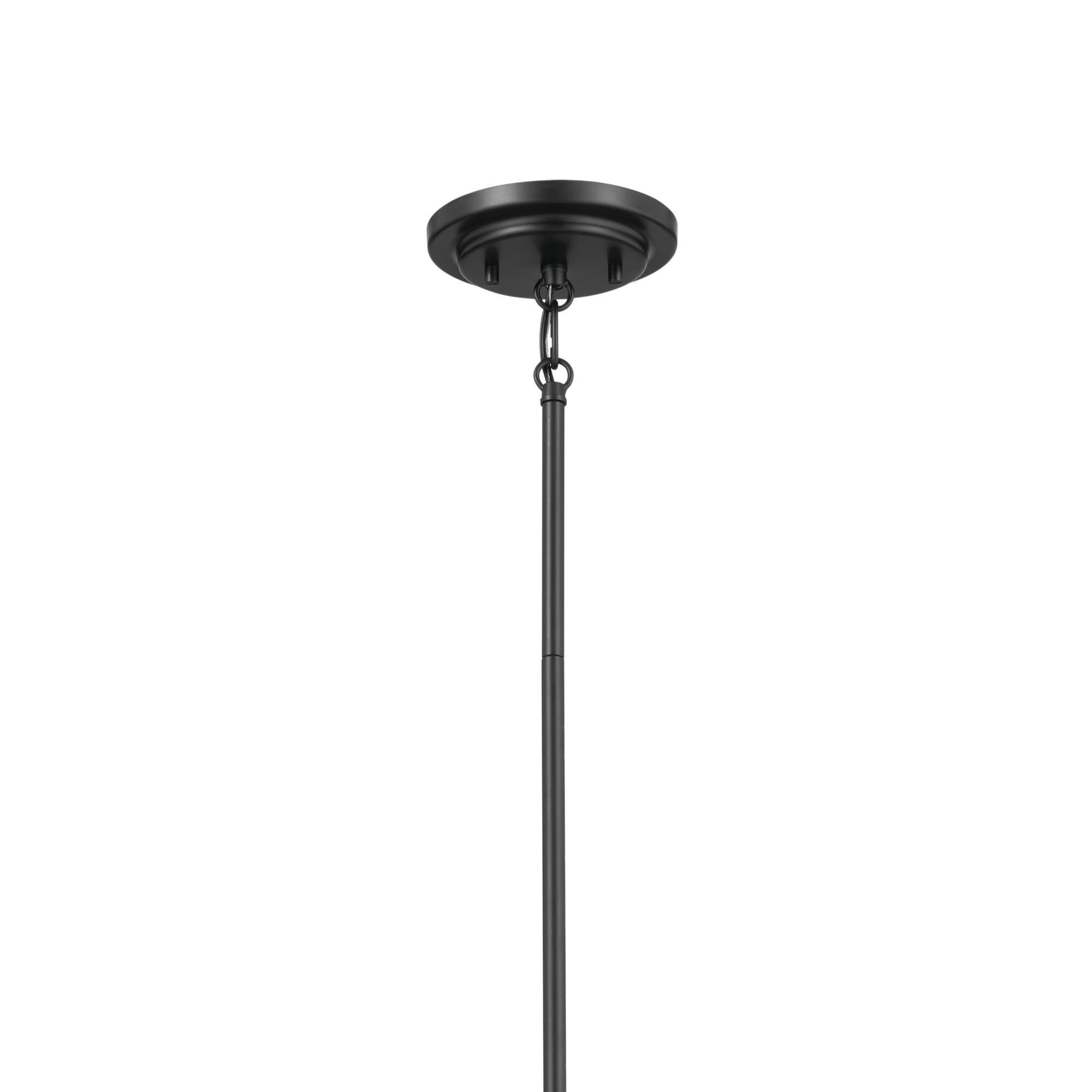 Shown in Black finish and Fabric and Drum shade