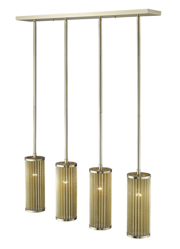 Basetti 33 Inch 4 Light Linear Suspension Light by Trend Lighting