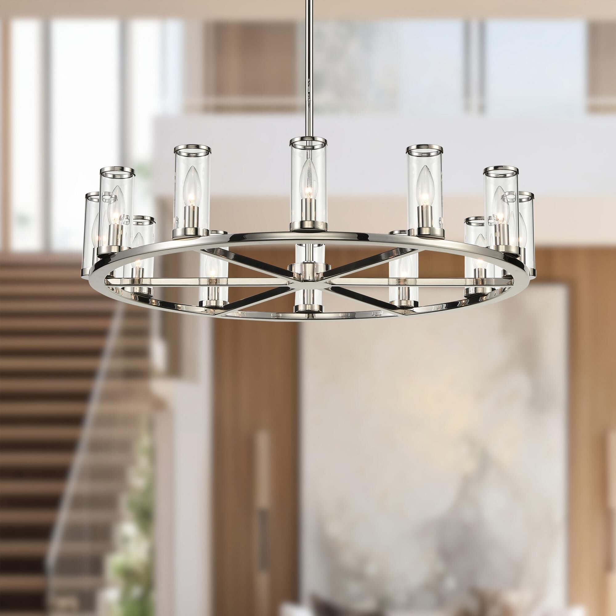 Revolve 33 Inch 12 Light Chandelier by Alora Lighting
