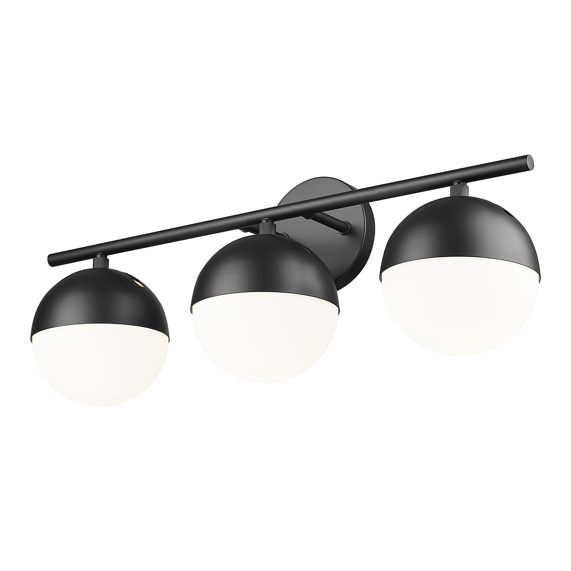 Shown in Matte Black finish and Matte Opal glass and Matte Opal shade