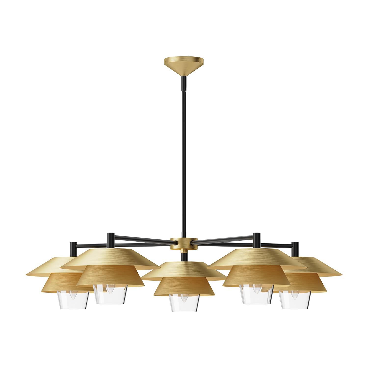 Tetsu 38 Inch 5 Light Chandelier by Alora Mood