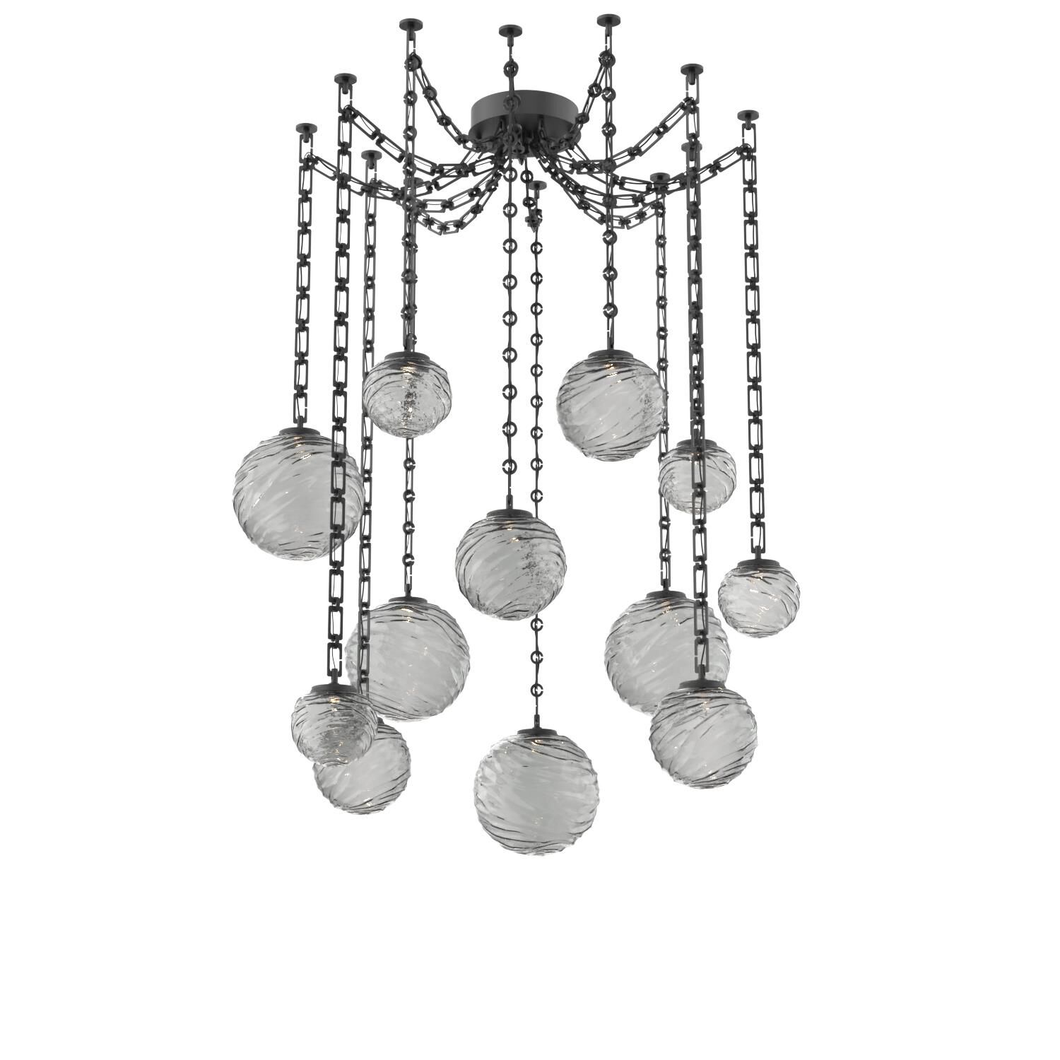 Levi Wilson Gaia 19 Inch Multi Pendant Light by Hammerton Studio