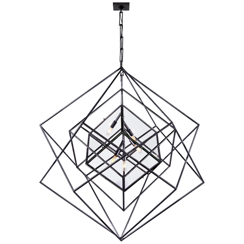 Kelly Wearstler Cubist 45 Inch 5 Light Chandelier by Visual Comfort Signature Collection