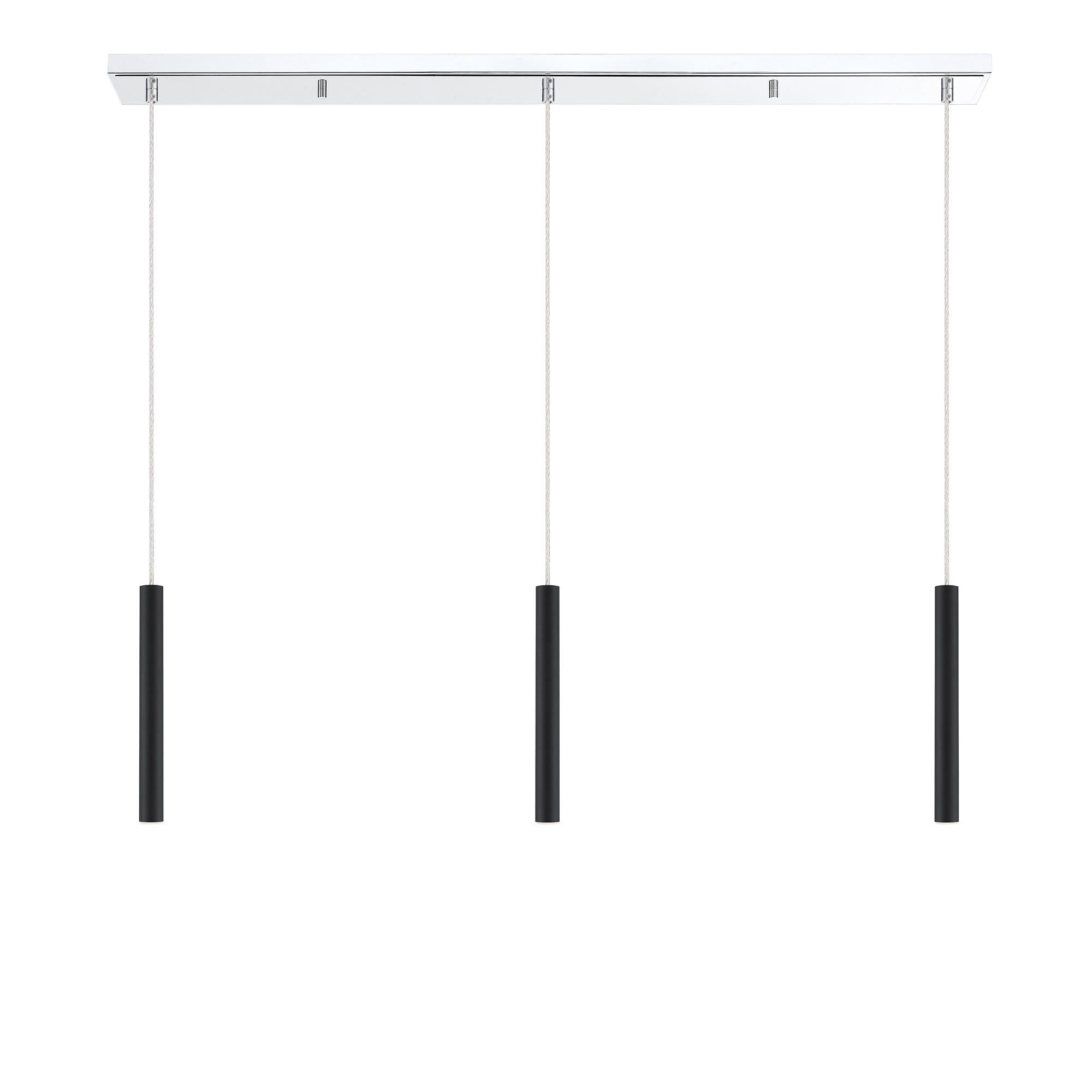 Shown in Chrome finish and Steel glass and Steel shade