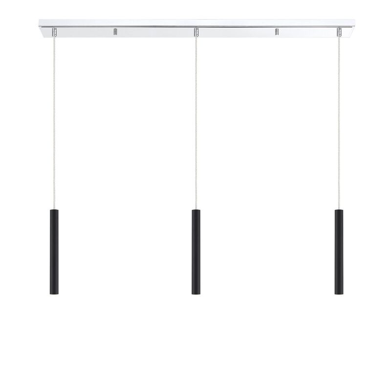 Forest 46 Inch 3 Light LED Linear Suspension Light by Z-Lite