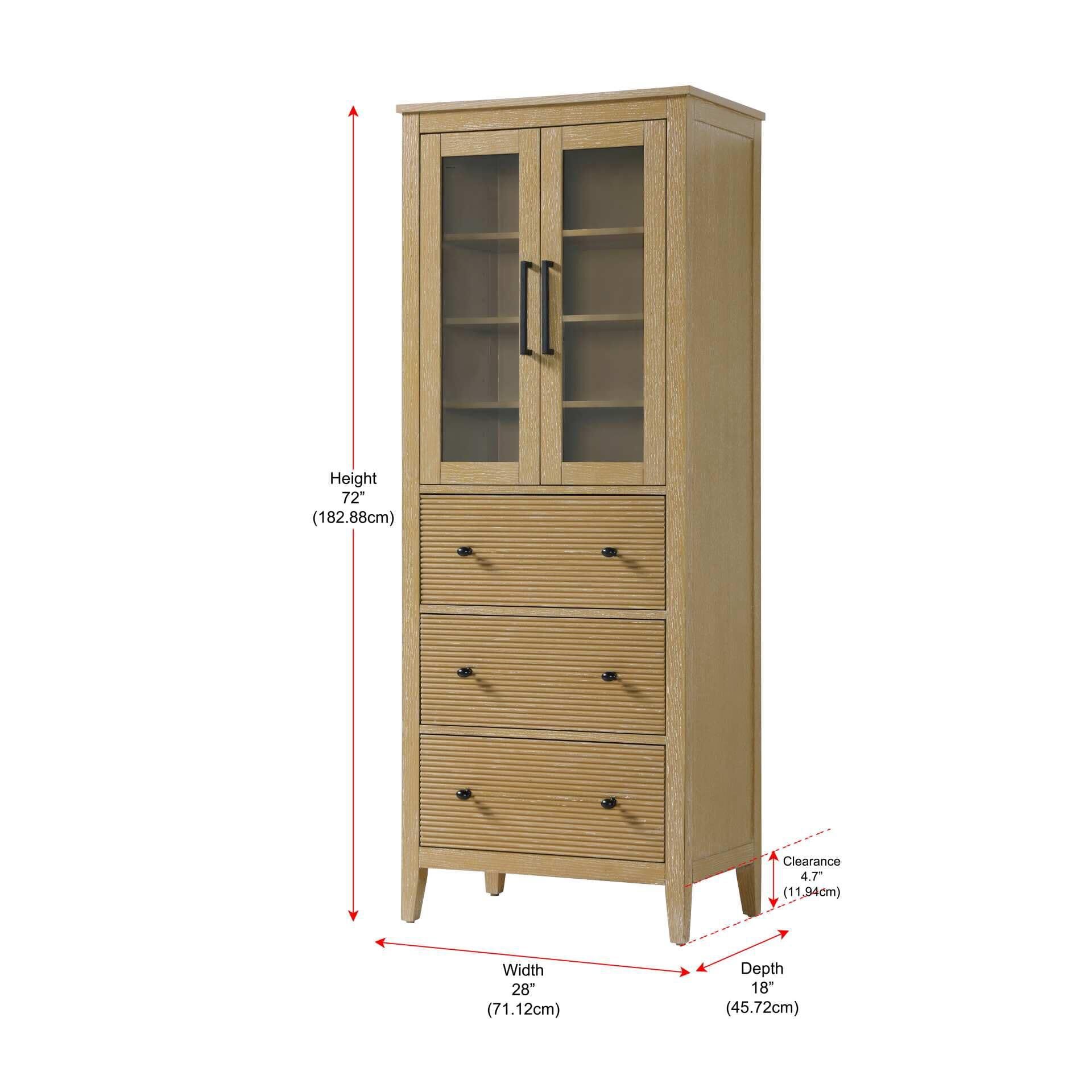 Blakely 72 Inch Storage Cabinet by Elegant Decor