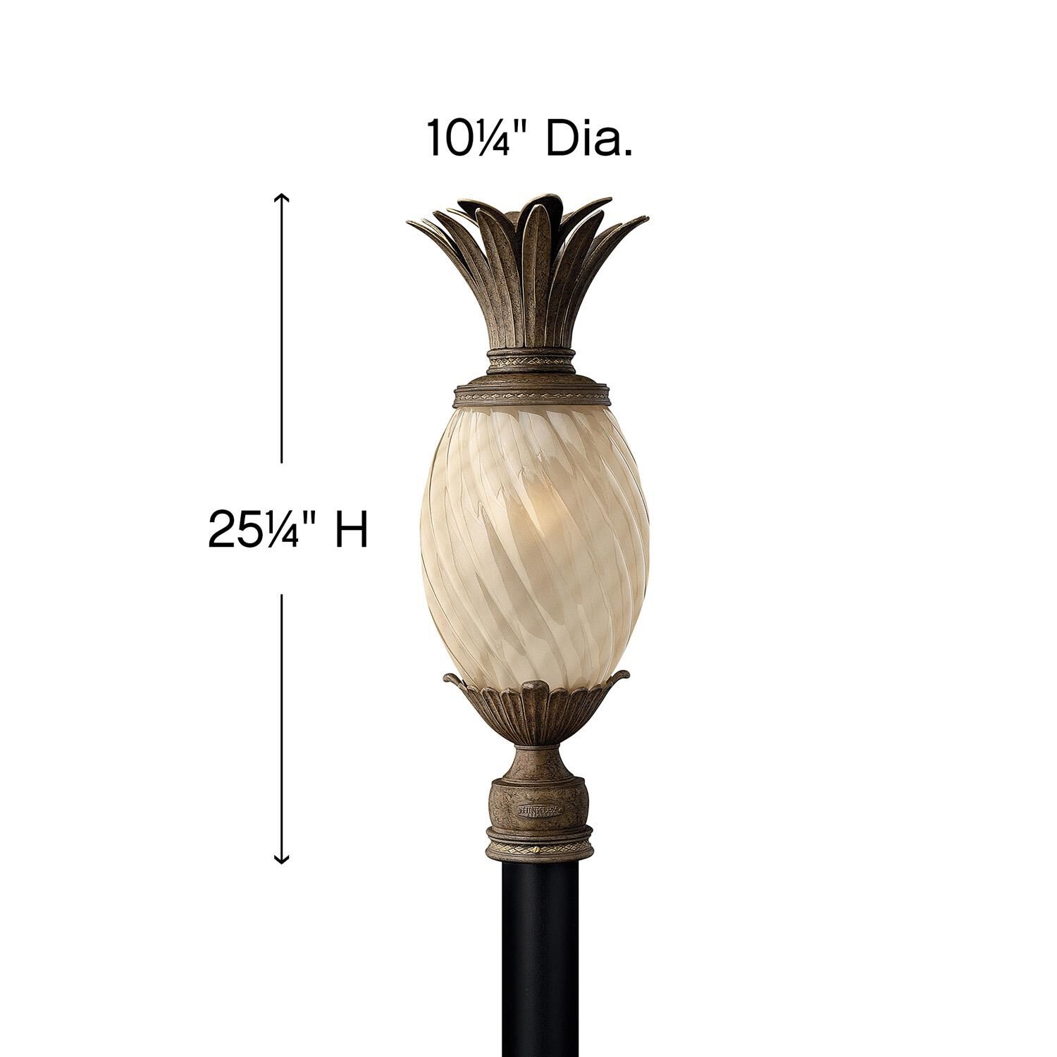 Plantation 25 Inch Tall 1 Light Outdoor Post Lamp by Hinkley Lighting