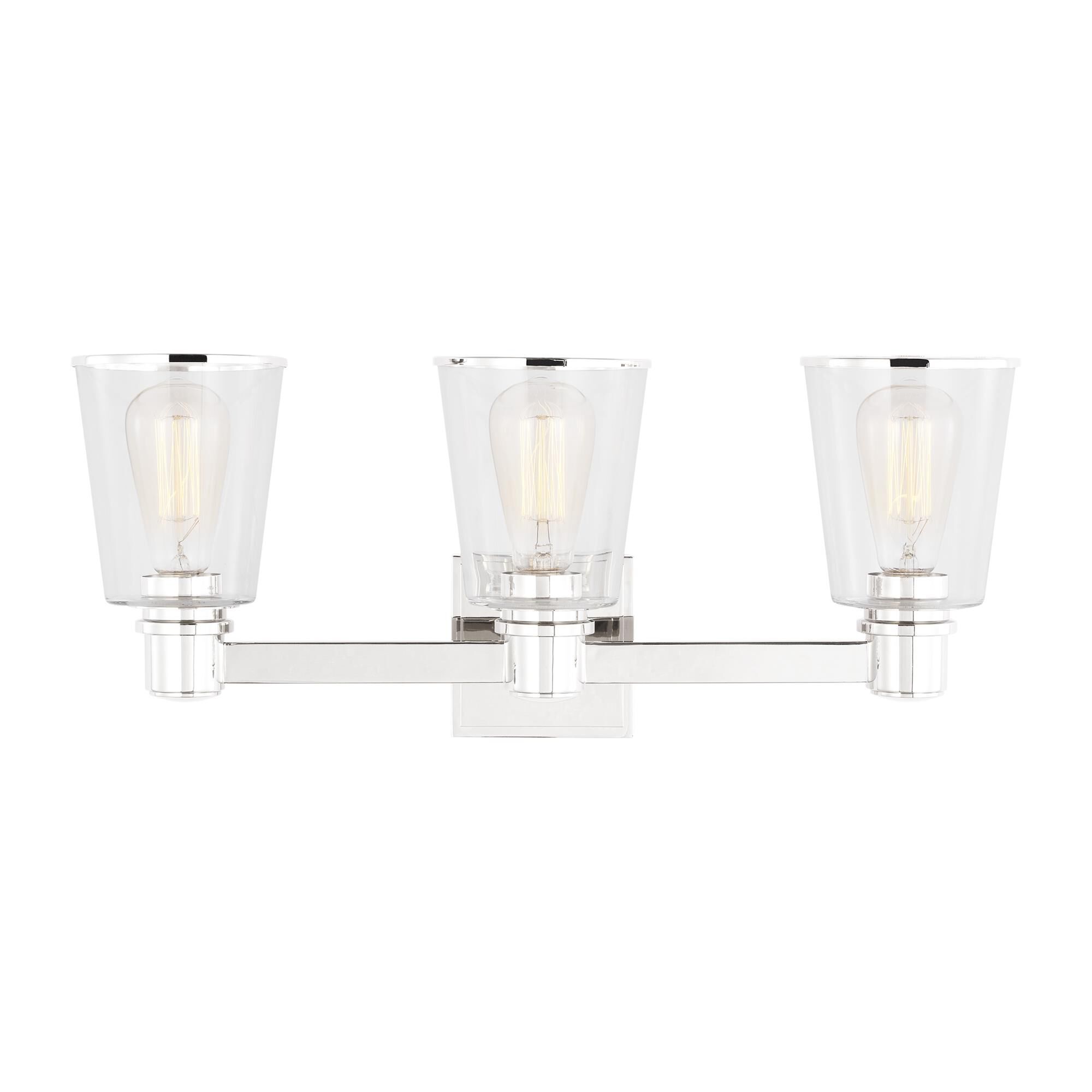 Chapman & Myers Alessa 22 Inch 3 Light Bath Vanity Light,