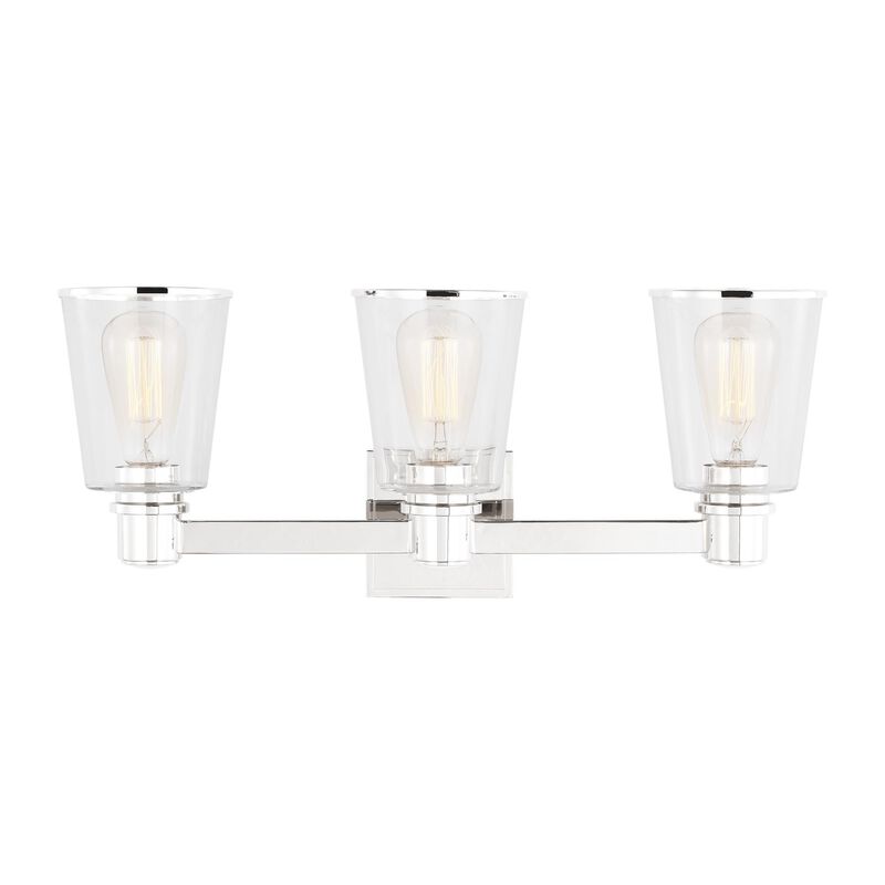 Chapman & Myers Alessa 22 Inch 3 Light Bath Vanity Light by Visual Comfort Studio