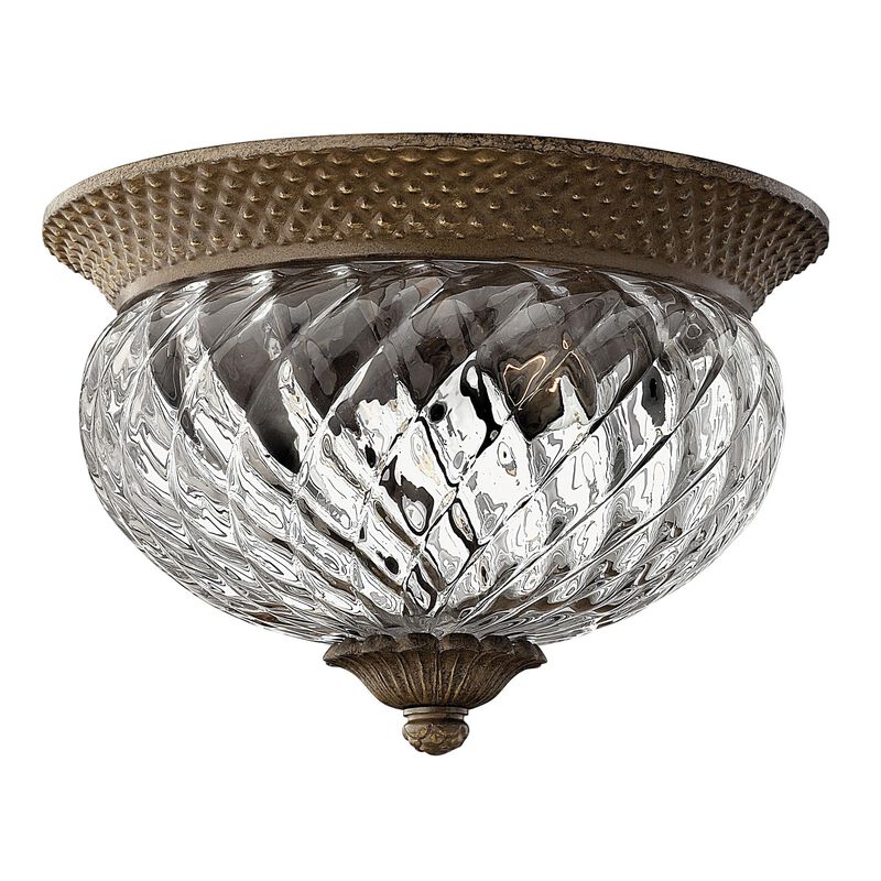 Plantation 12 Inch 2 Light Flush Mount by Hinkley