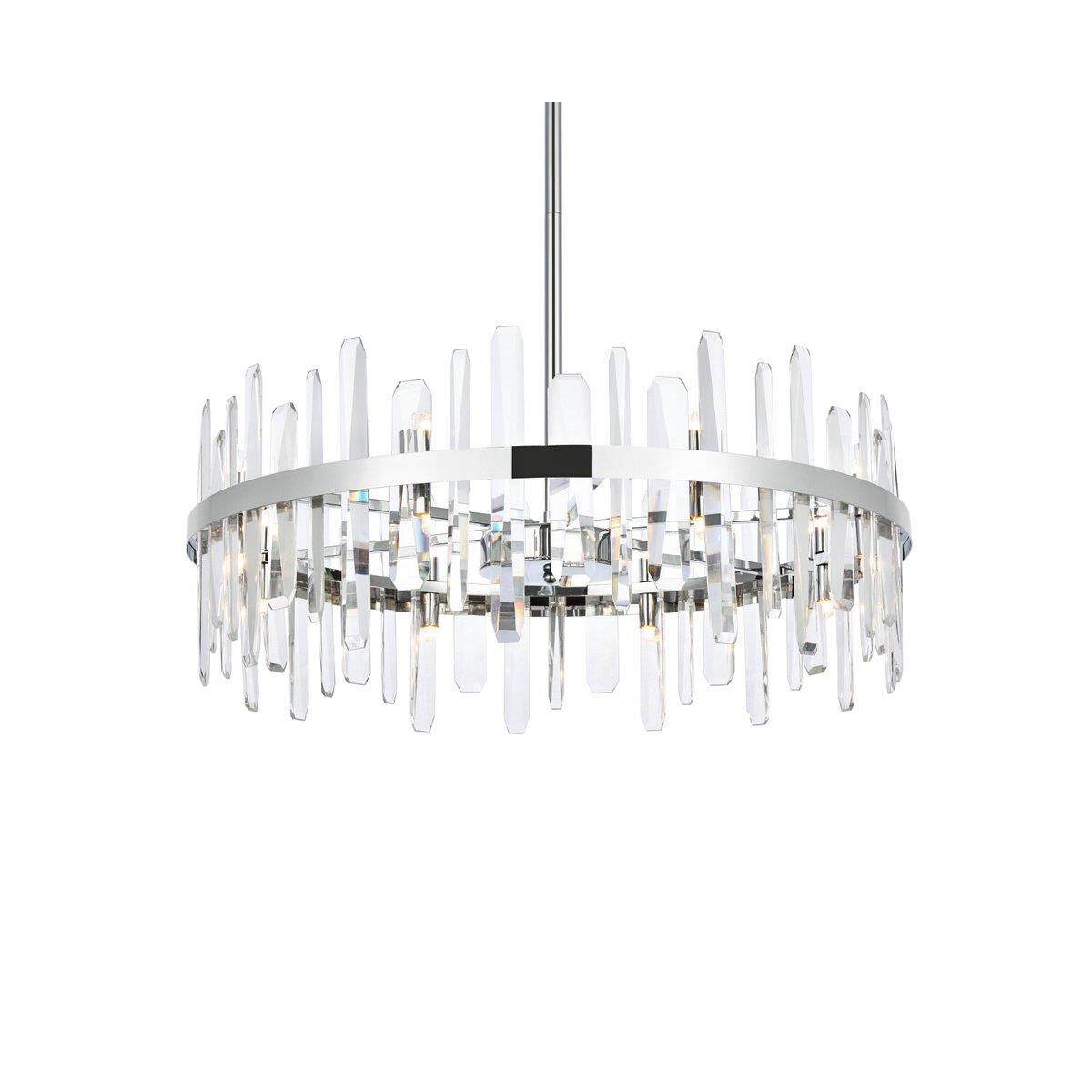 Serena 32 Inch 16 Light Chandelier by Elegant Lighting