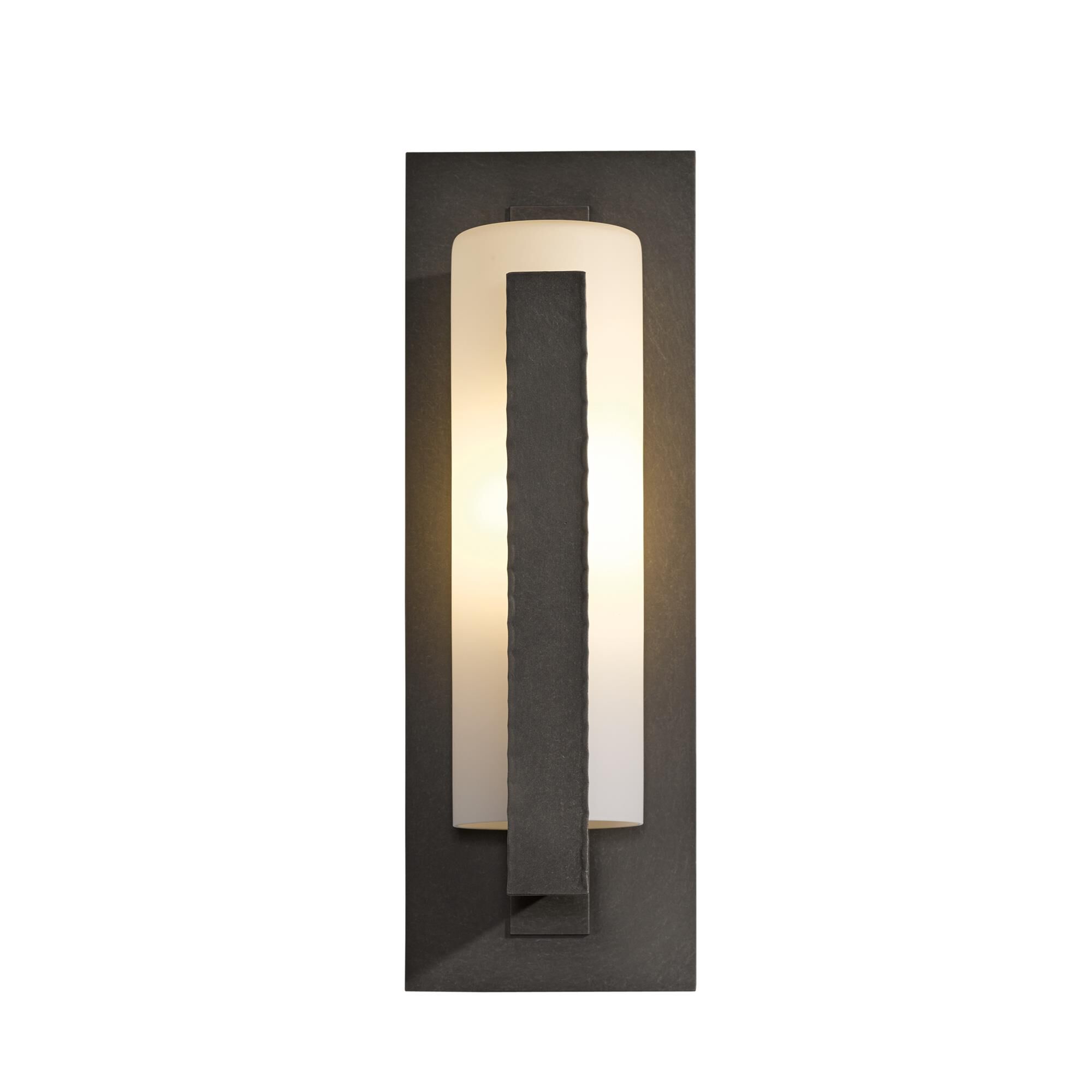 Shown in Coastal Dark Smoke finish and Opal  glass