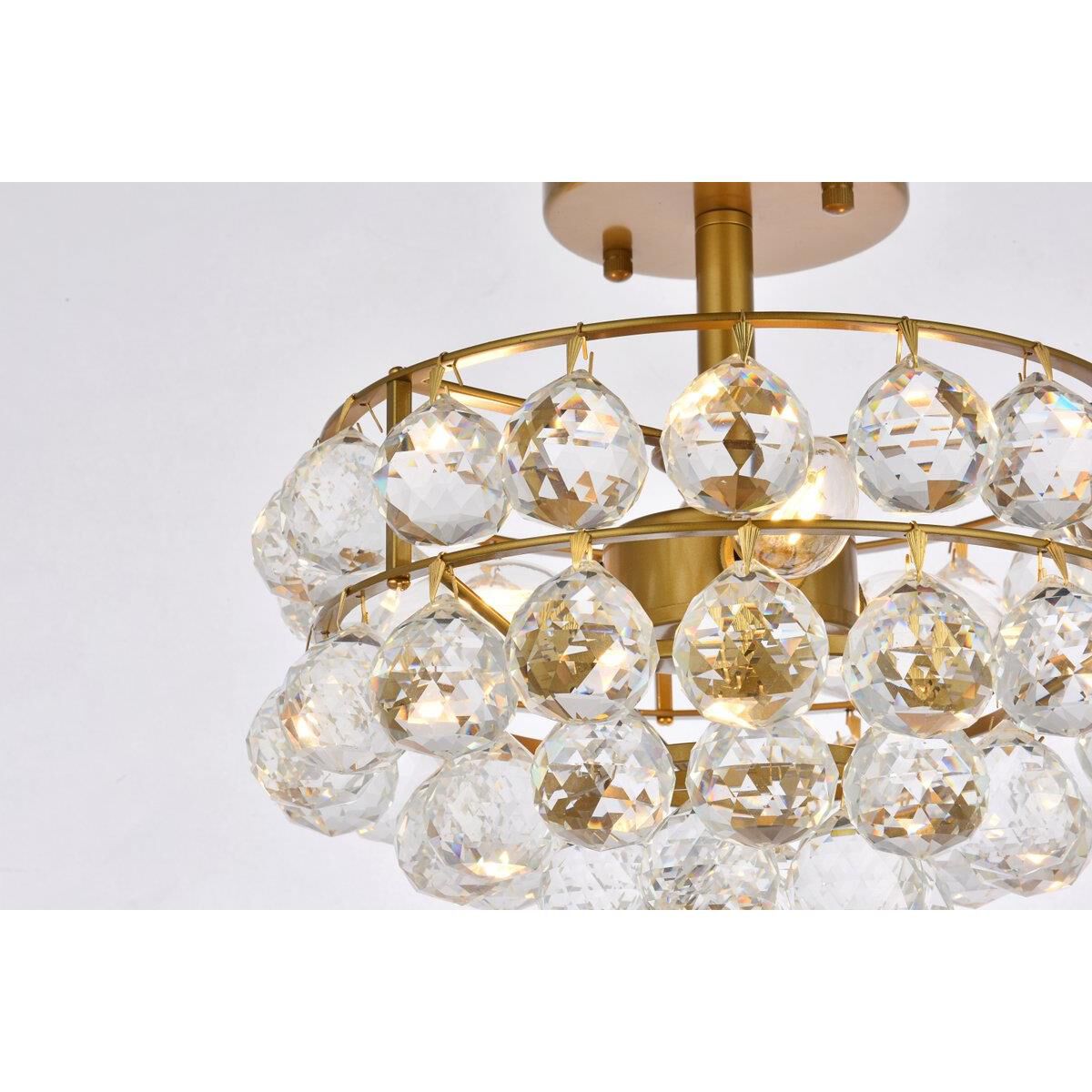 Shown in Brass finish and Royal Cut Clear crystal