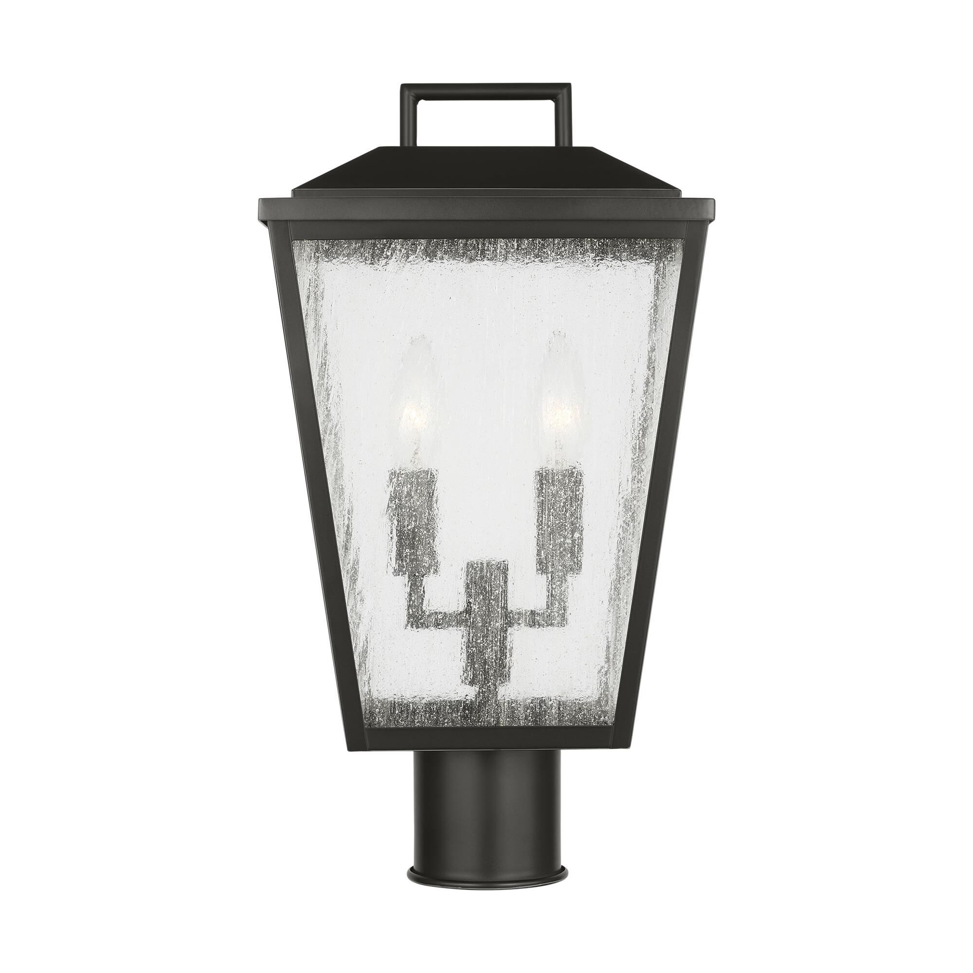 Shown in Antique Bronze finish and Clear Seeded glass
