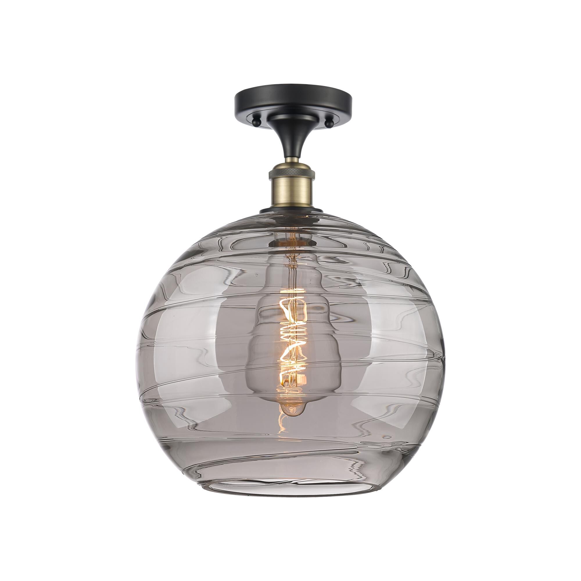 Bruno Marashlian Athens Deco Swirl 12 Inch Semi Flush Mount by Innovations Lighting