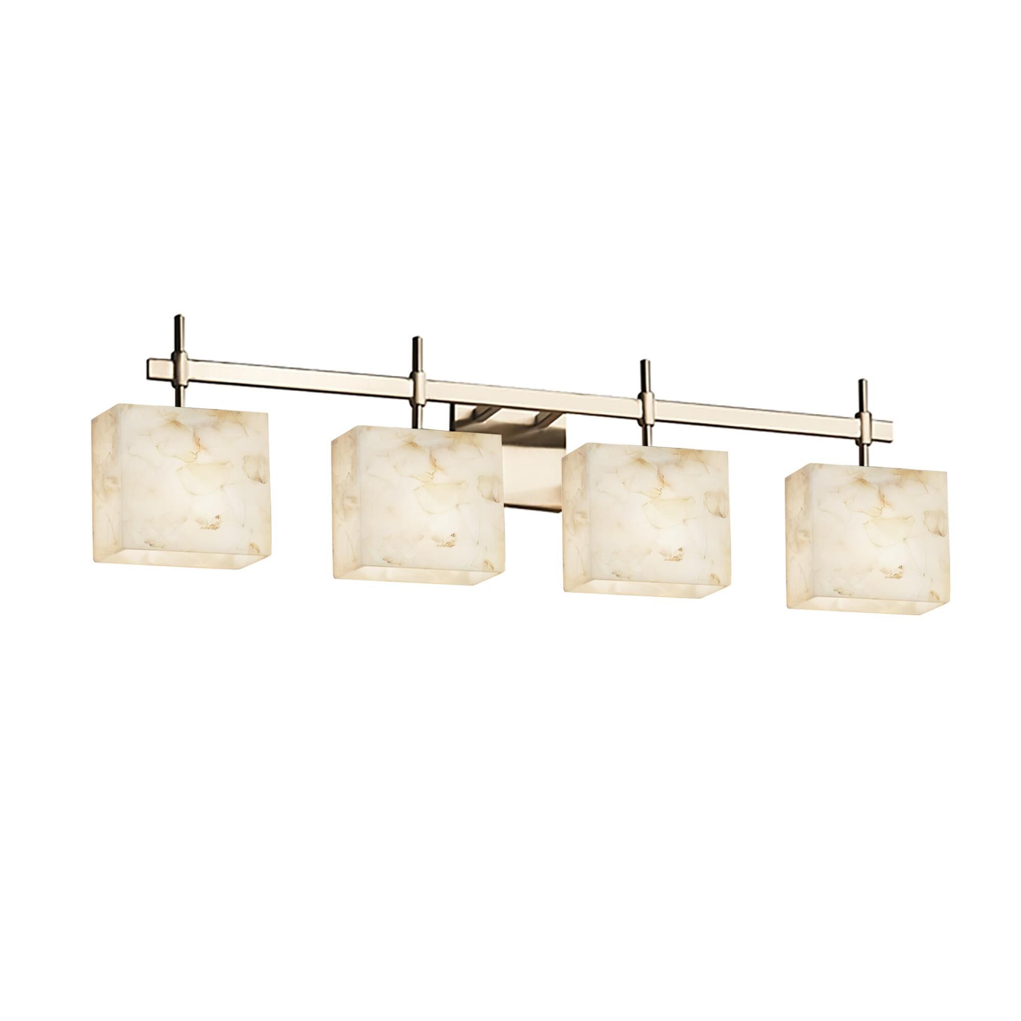 Alabaster Rocks! 32 Inch 4 Light Bath Vanity Light by Justice Design Group