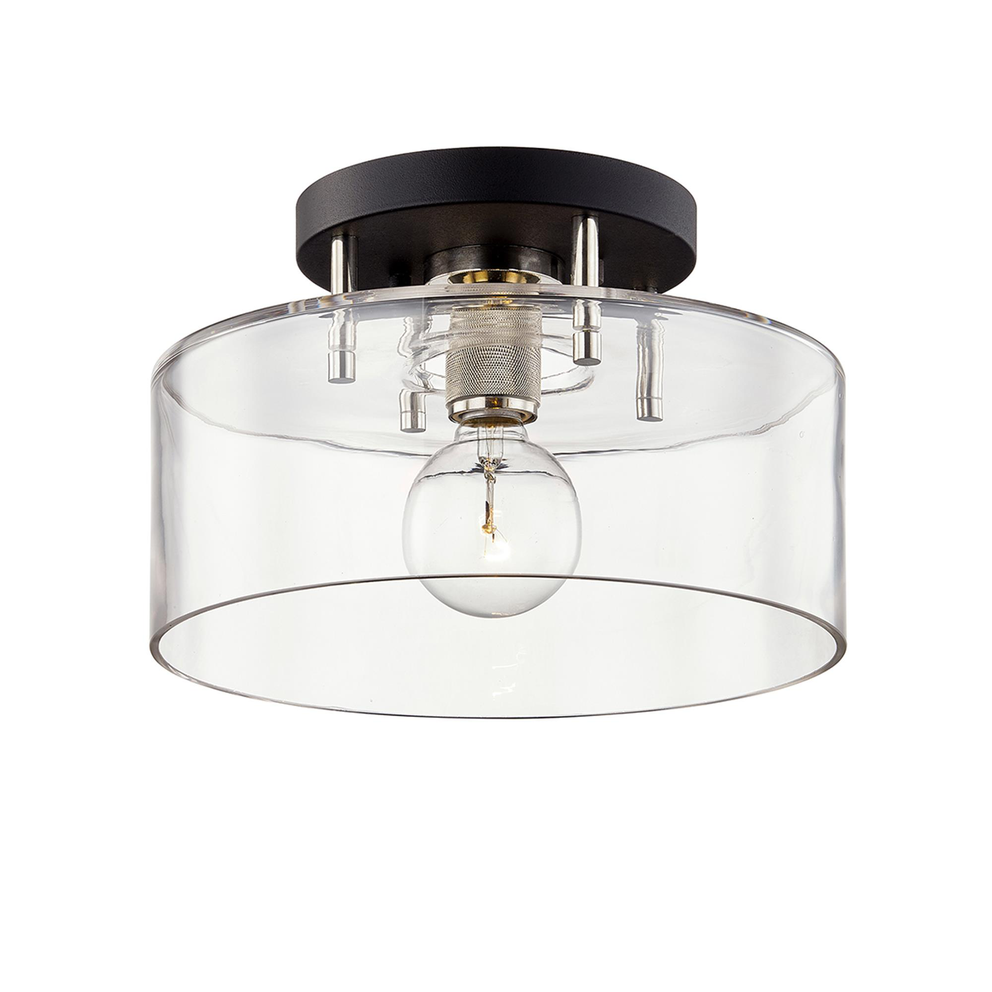 Bergamot Station 12.25 Inch Semi Flush Mount,