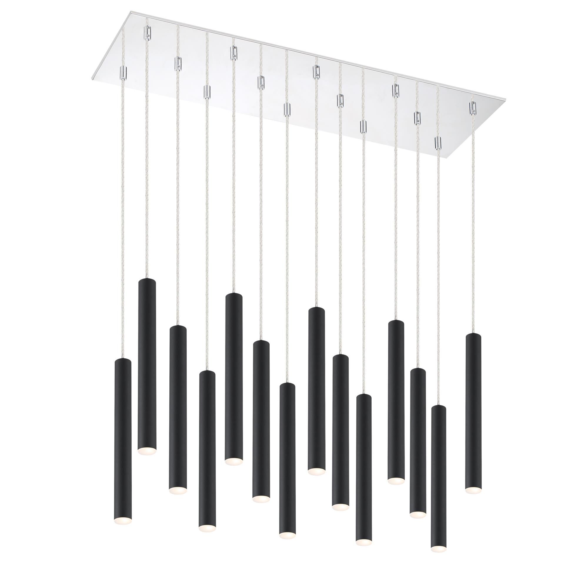 Forest 32 Inch 14 Light LED Linear Suspension Light by Z-Lite