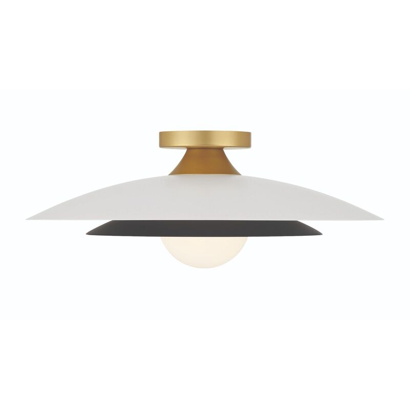 Welsh 18 Inch 1 Light LED Semi Flush Mount by Eurofase Lighting