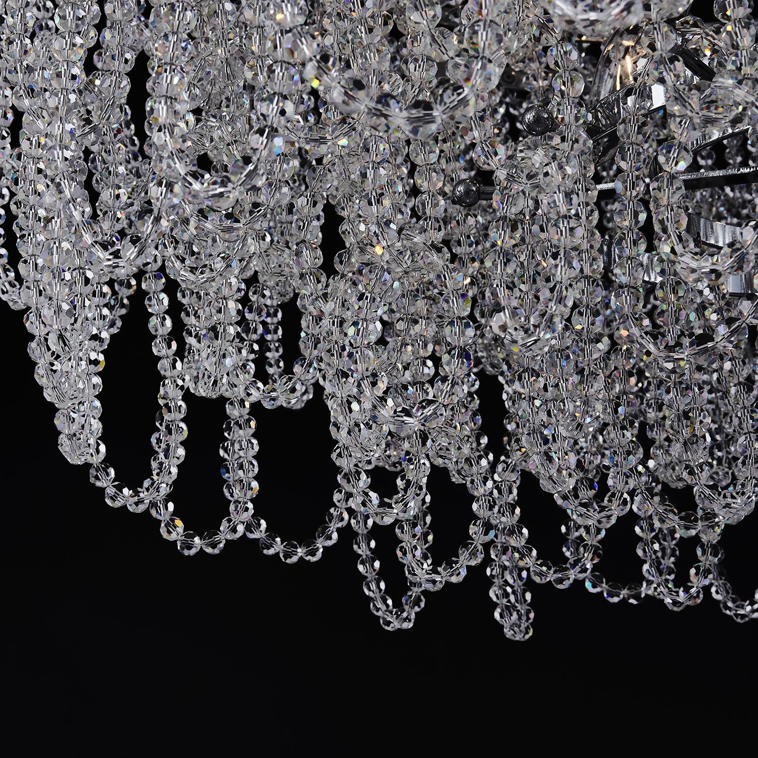 Shown in Polished Chrome finish and Firenze Clear crystal