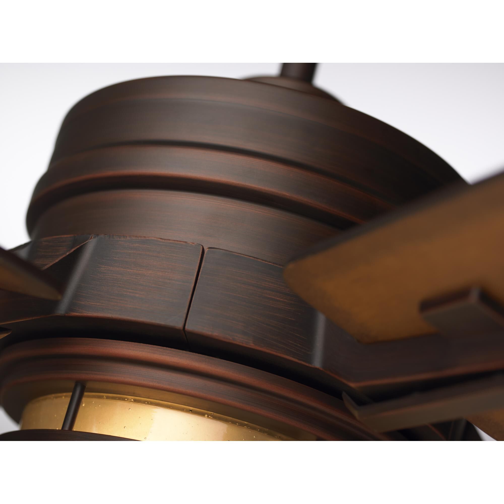 Shown in Venetian Bronze finish and Vintage Cream glass 