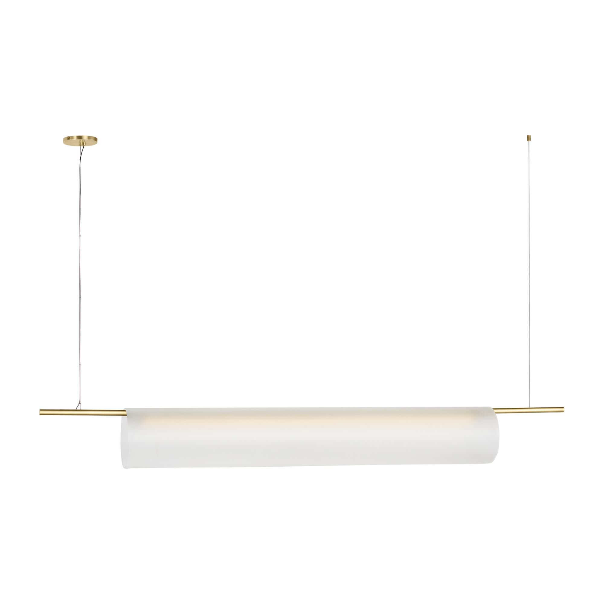 Shown in Hand-Rubbed Antique Brass finish and Etched glass