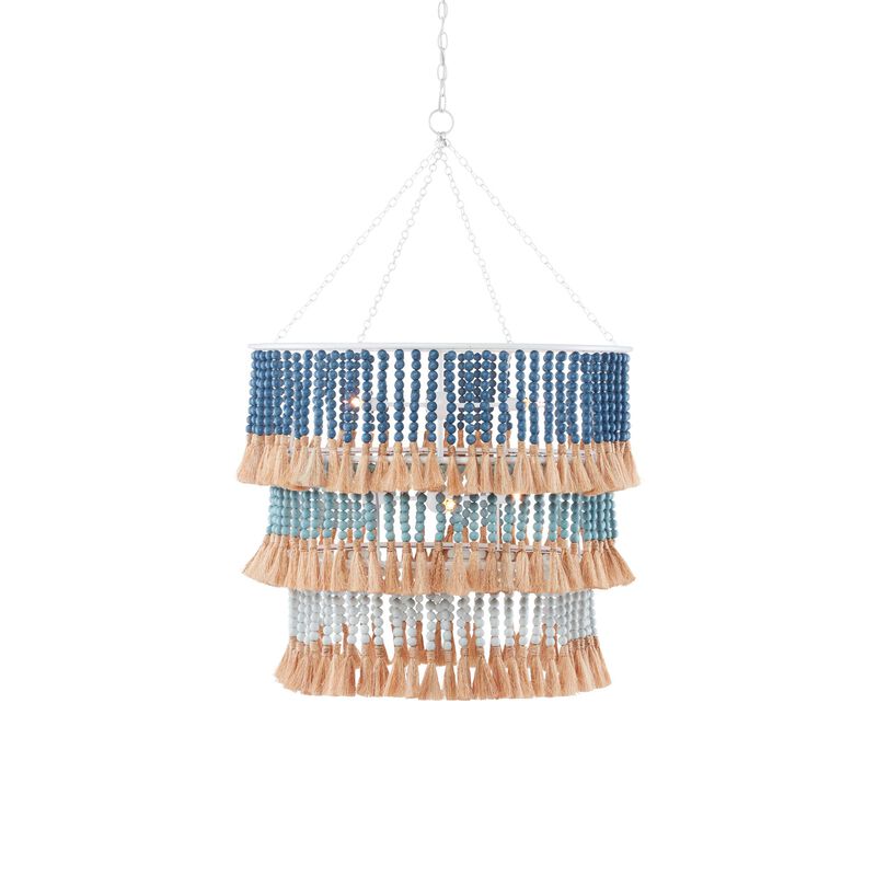 Jamie Beckwith St. Barts 33 Inch Chandelier by Currey and Company