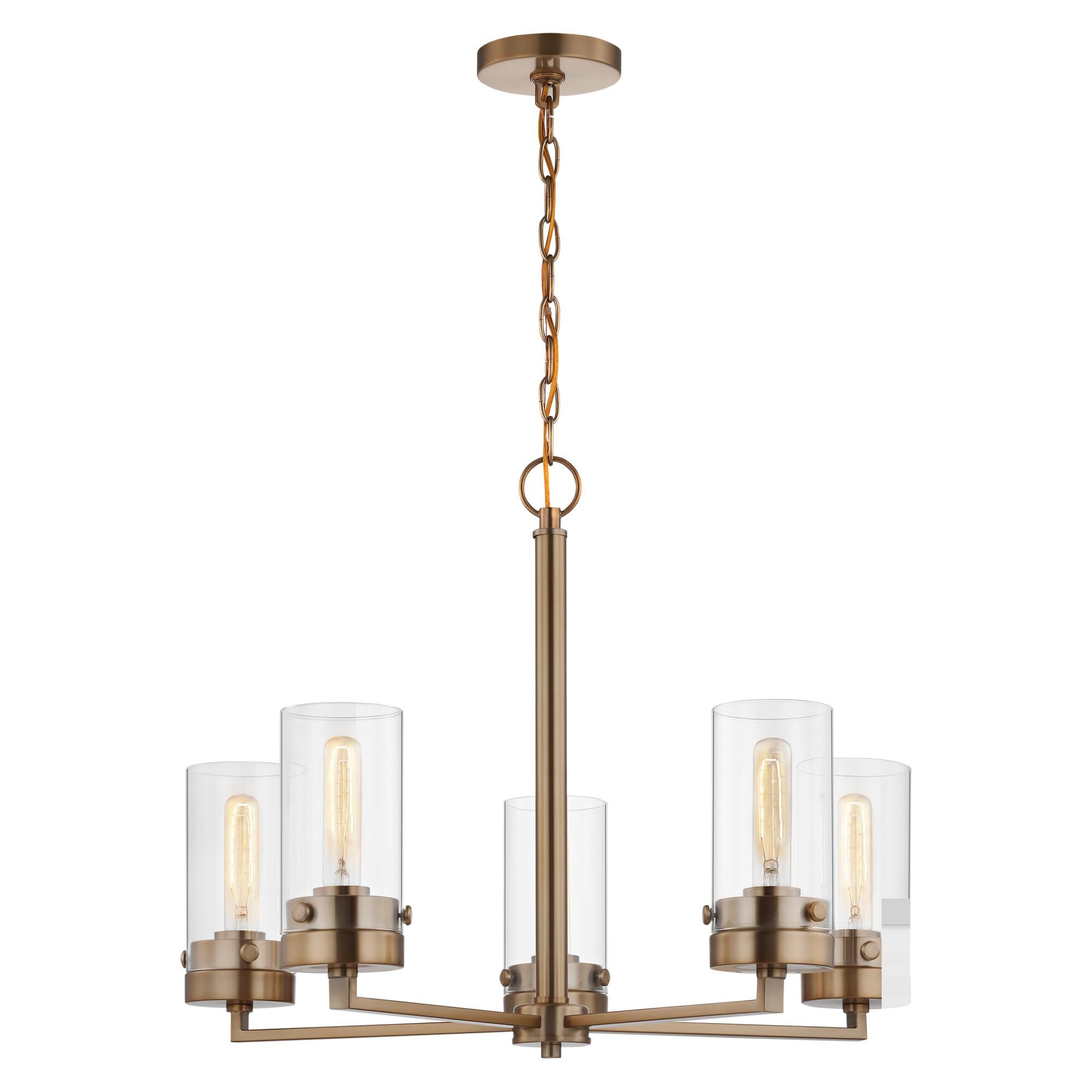 Intersection 24 Inch 5 Light Chandelier by Nuvo Lighting