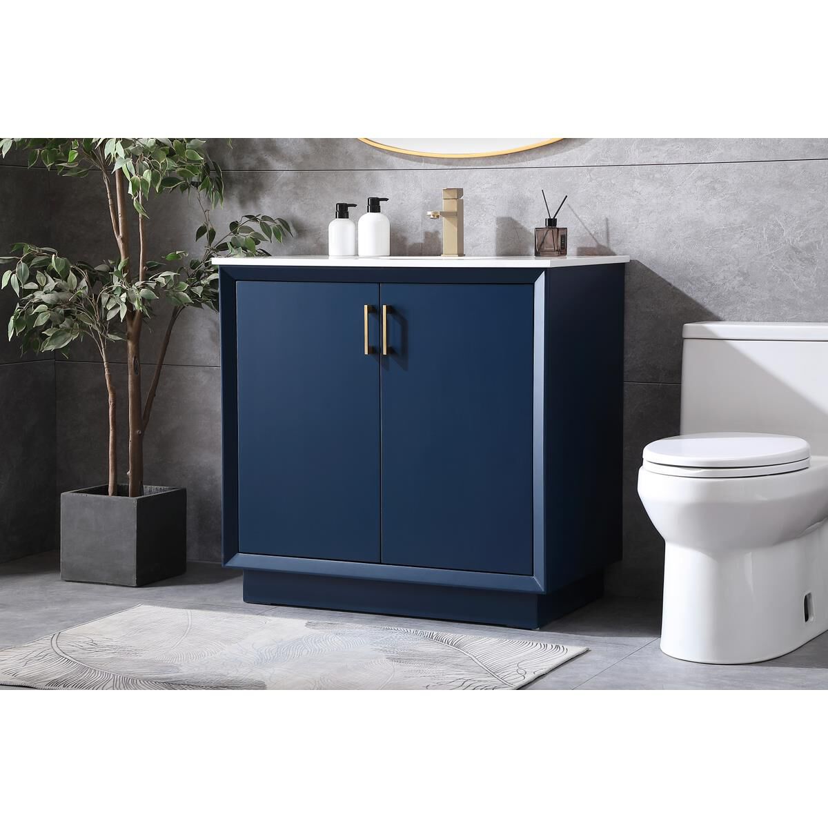 Shown in Blue finish