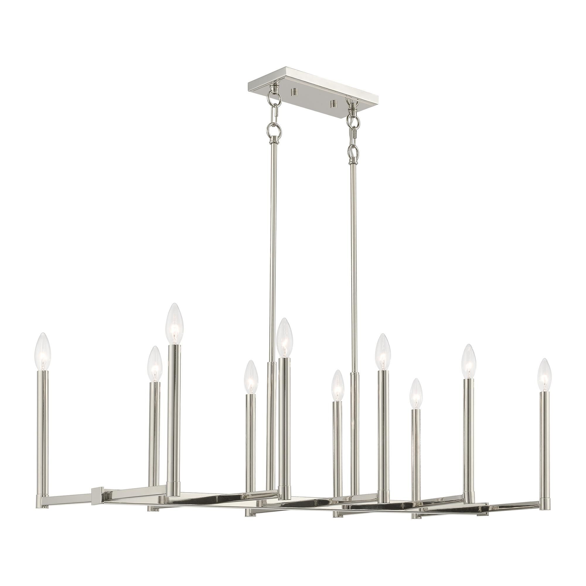 Alpine 42 Inch 10 Light Linear Suspension Light by Livex Lighting