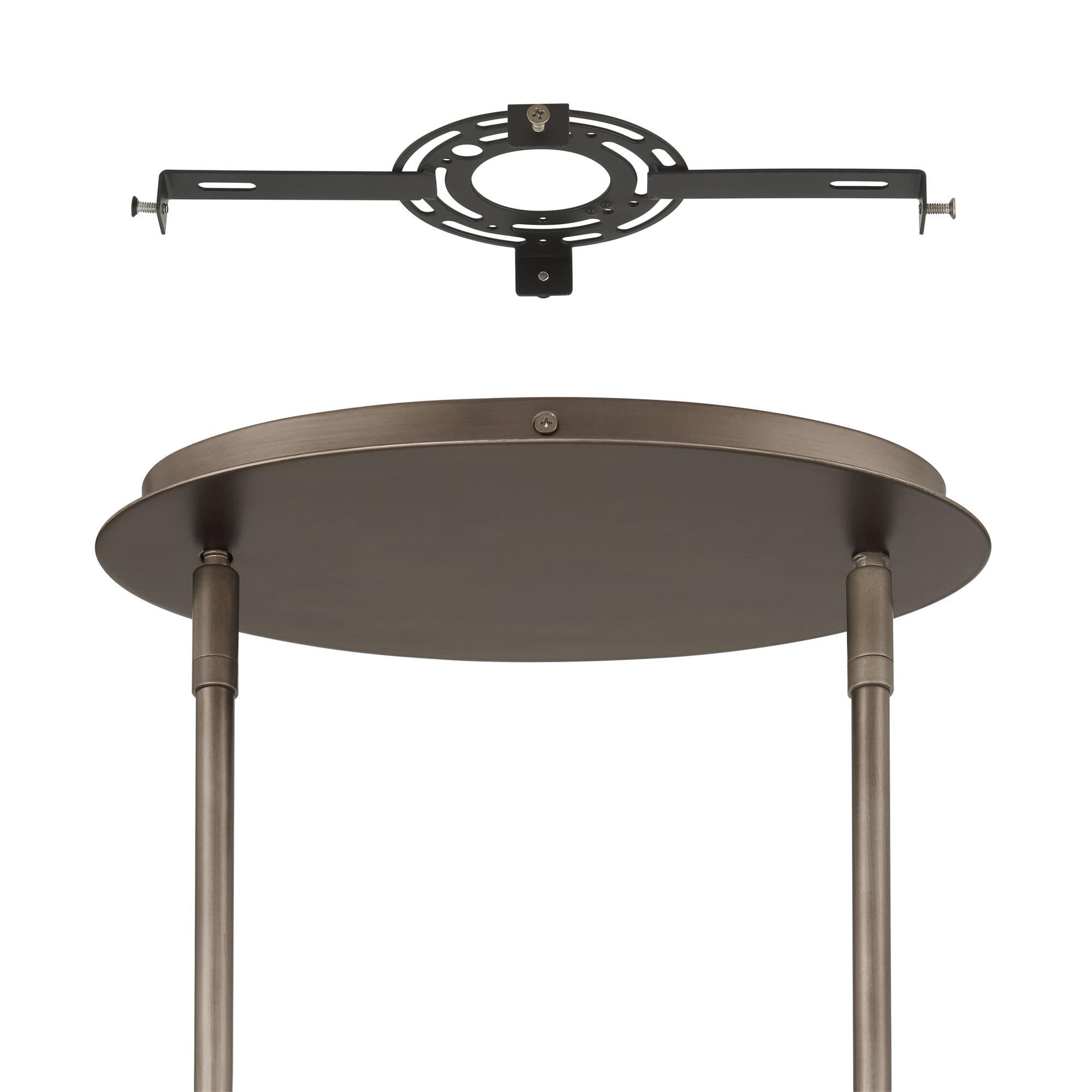 Shown in Forged Bronze finish and Clear Starburst glass