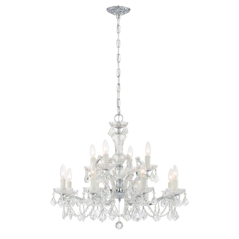 Maria Theresa 29 Inch 12 Light Chandelier by Crystorama