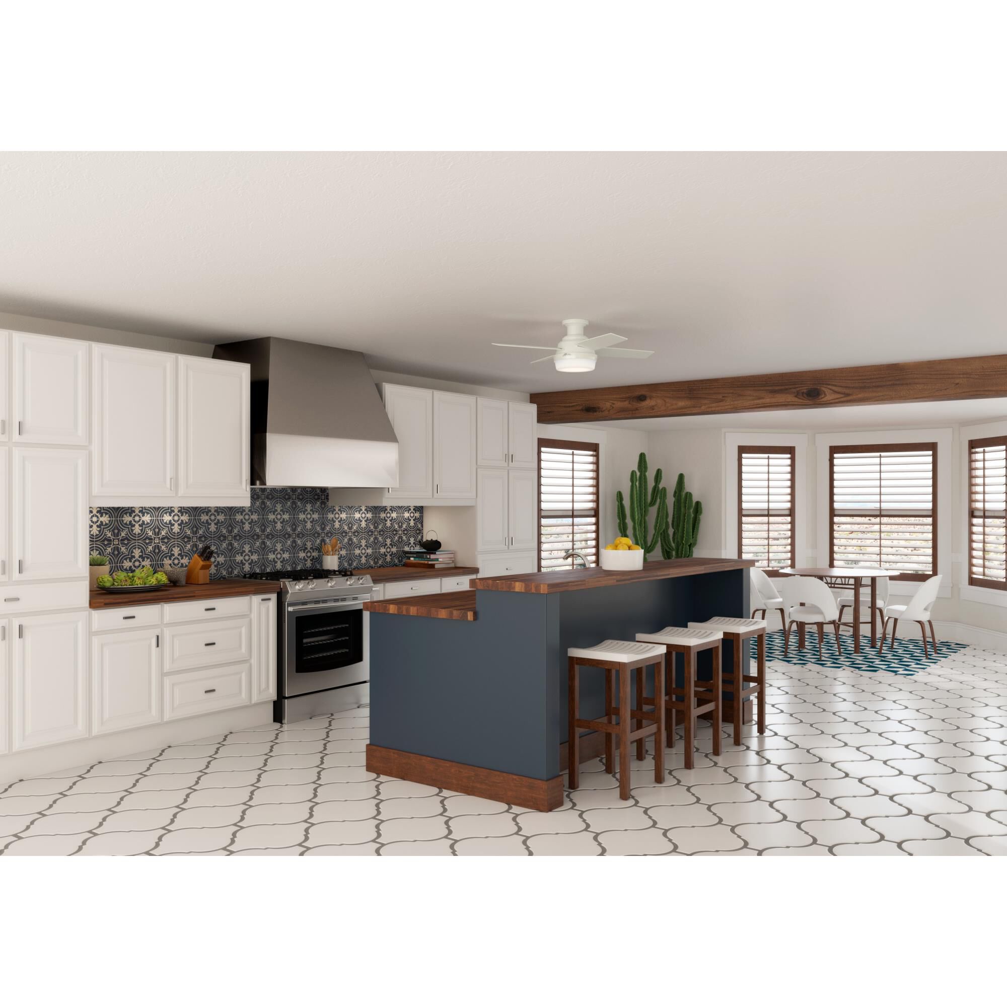 Dempsey Flush Mount Fan by Hunter Fan