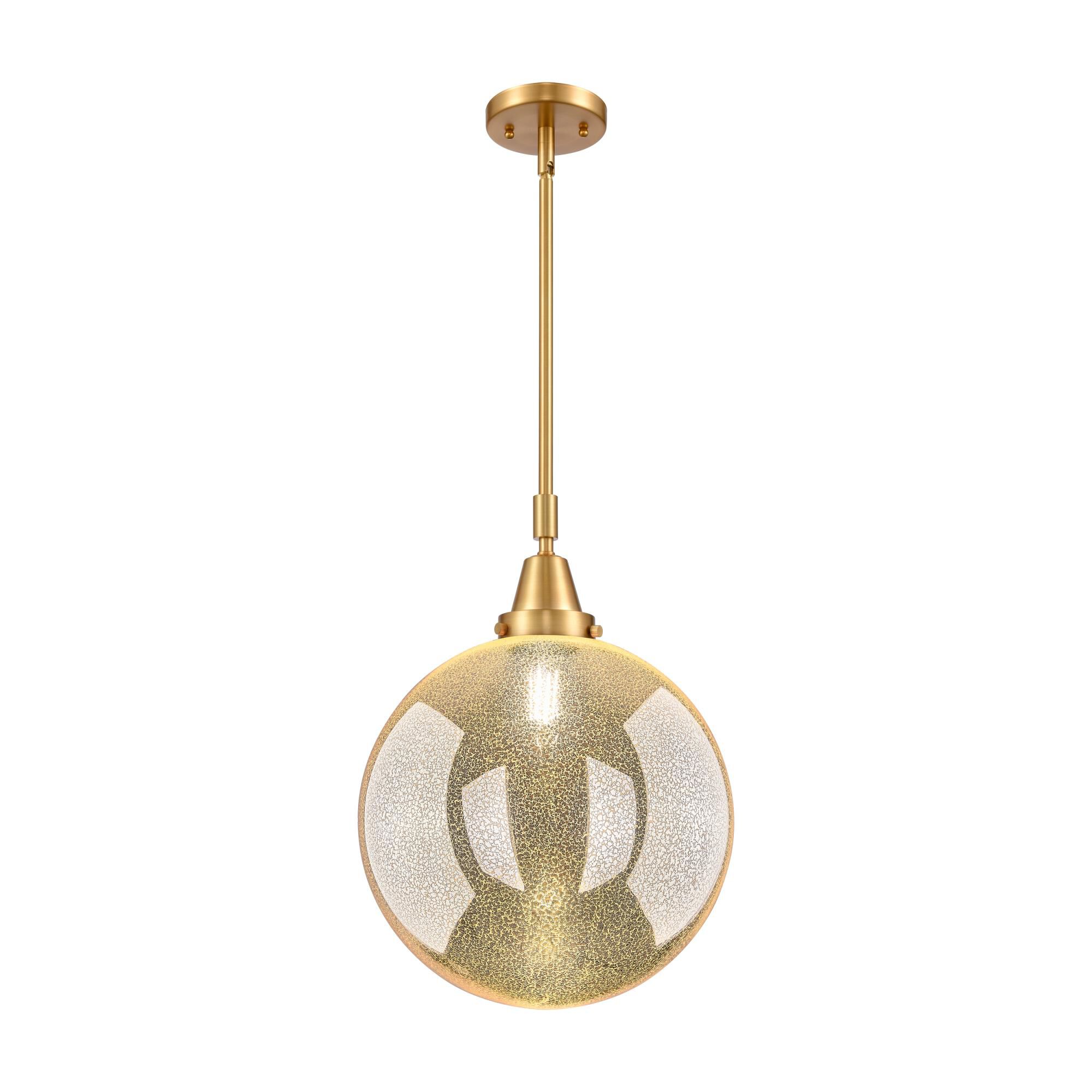 Shown in Satin Gold finish and Mercury glass