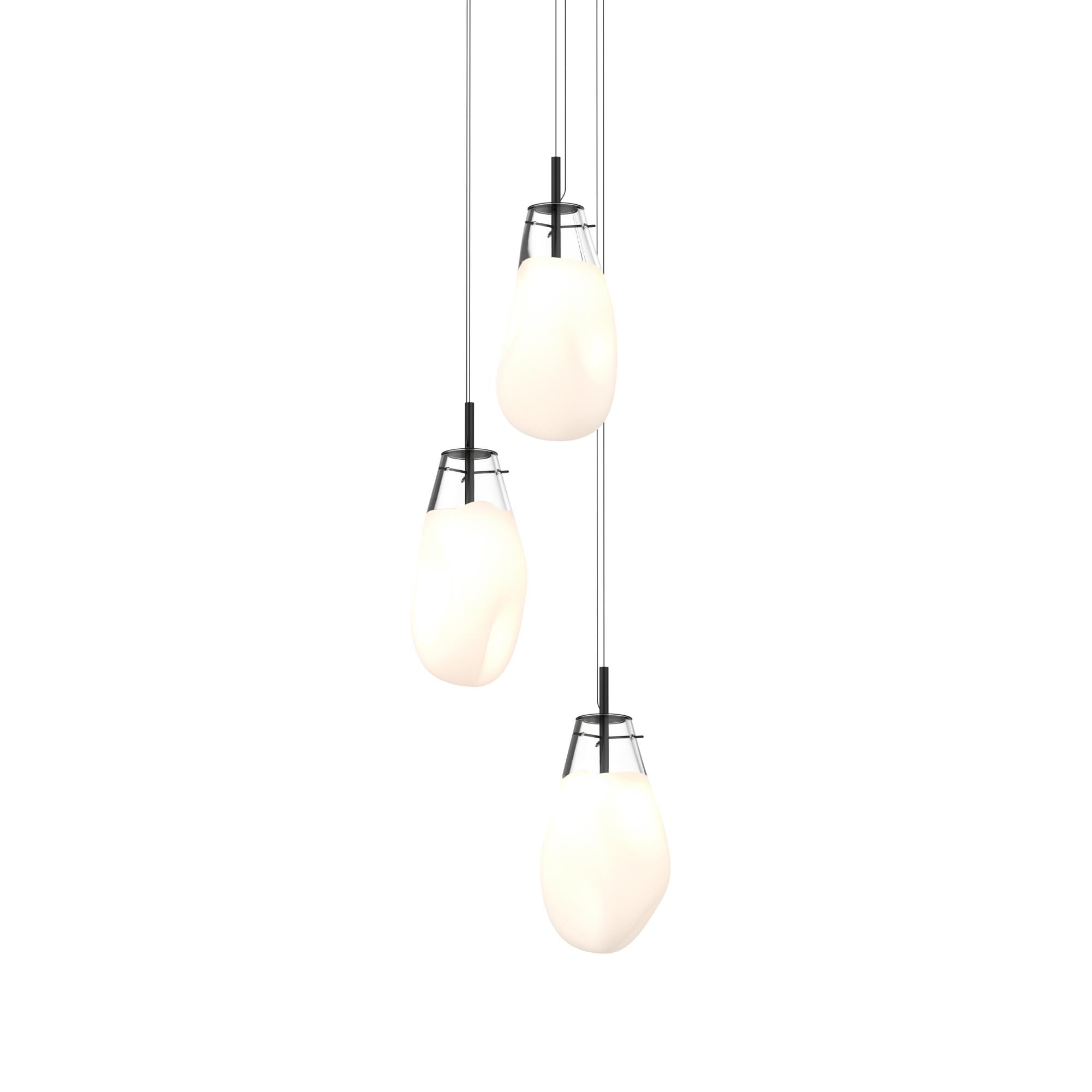 Liquid 22 Inch 3 Light LED Multi Light Pendant by SONNEMAN