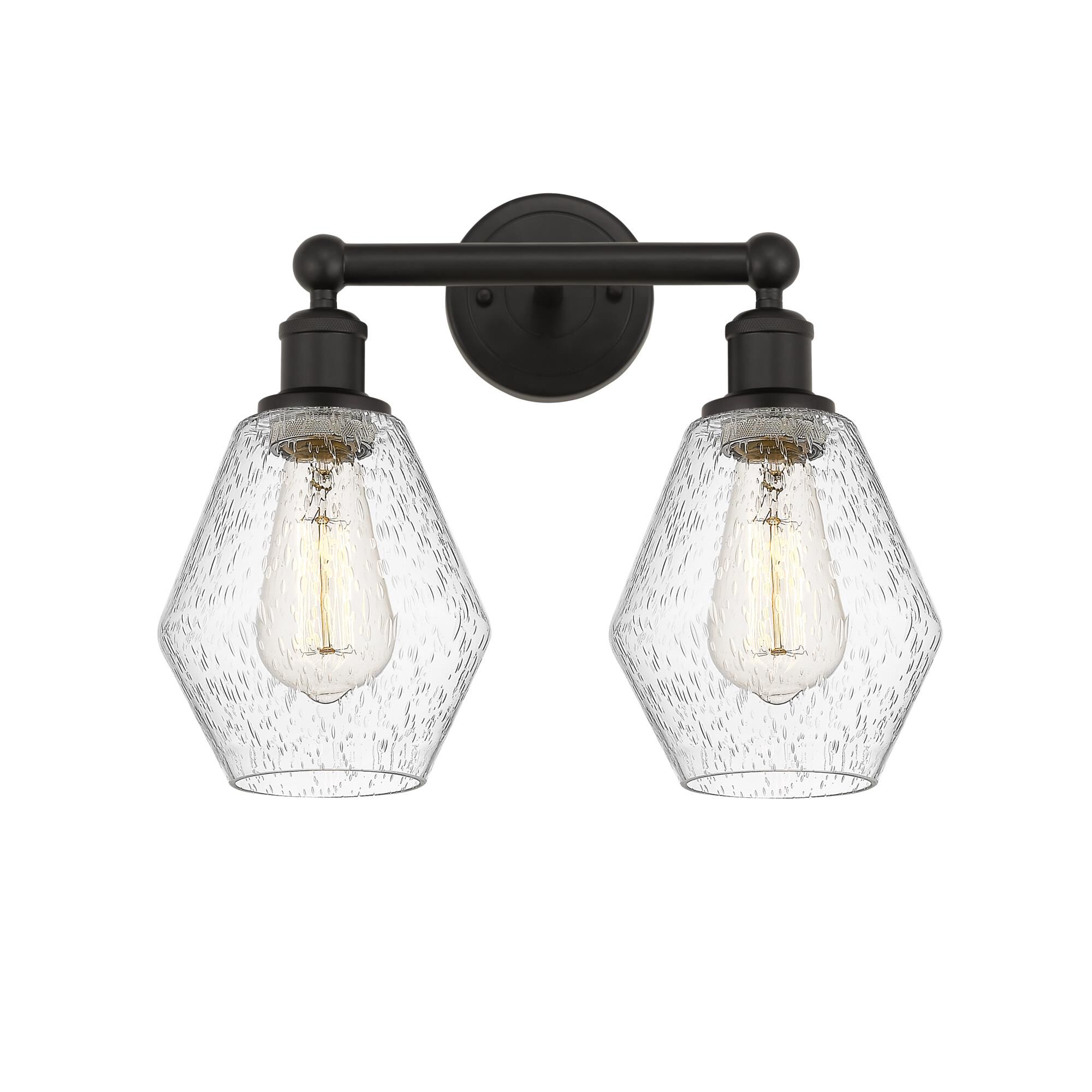 Shown in Oil Rubbed Bronze, Seedy finish and Seedy glass and Seedy Glass shade