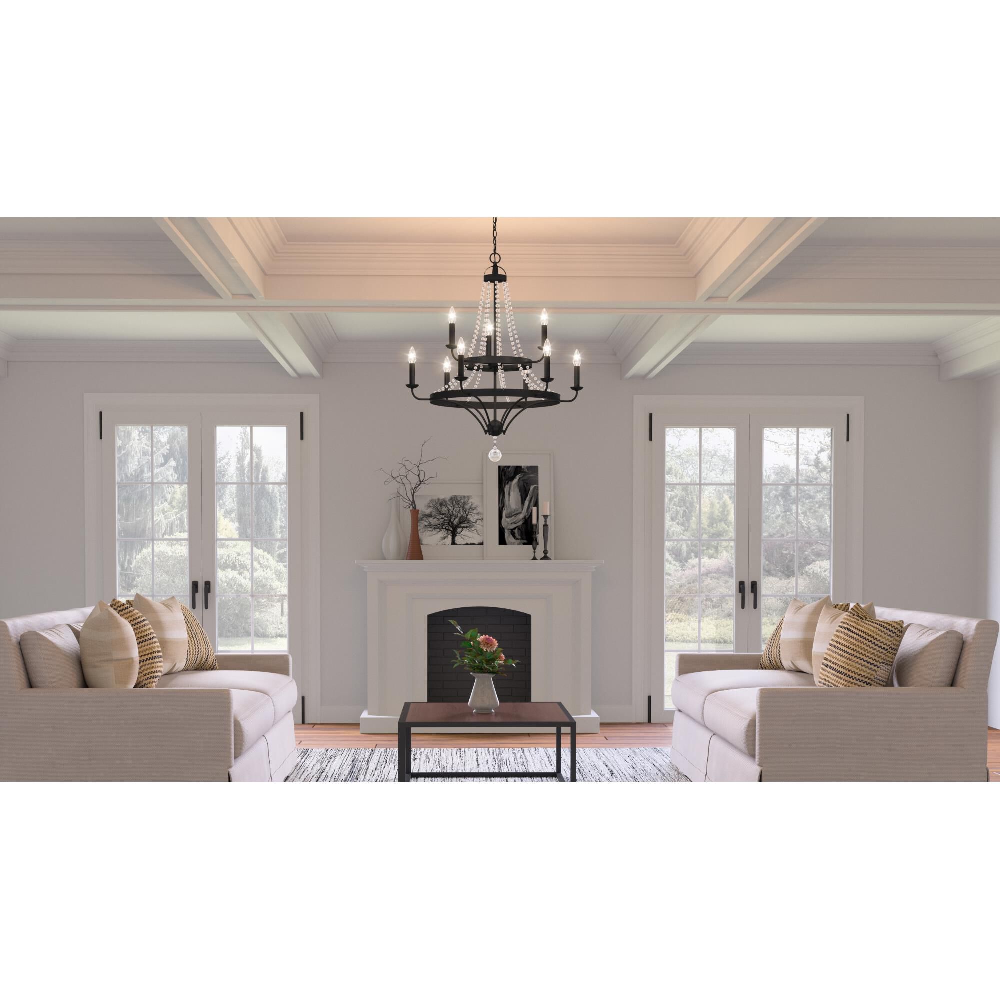 Adelaide 30 Inch 9 Light Chandelier by Quoizel