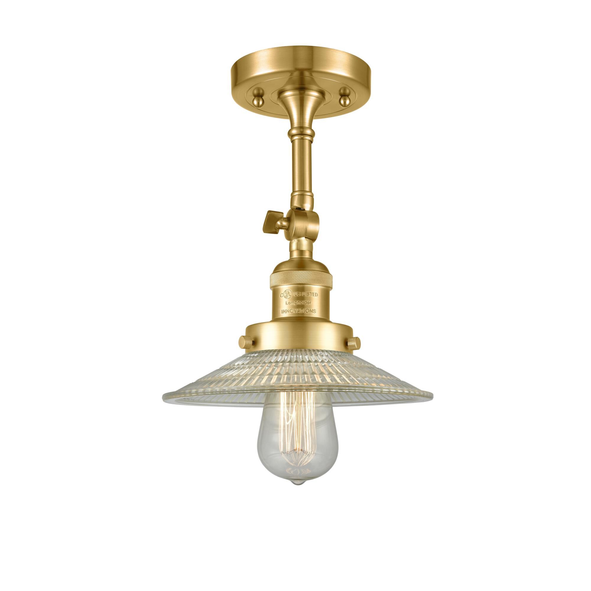 Bruno Marashlian Halophane 8 Inch 1 Light Semi Flush Mount by Innovations Lighting
