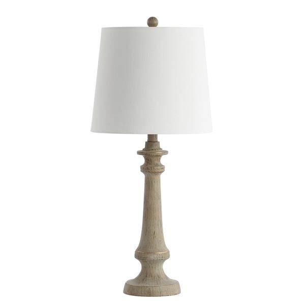 Shown in Antique Brown finish and Off White Cotton shade