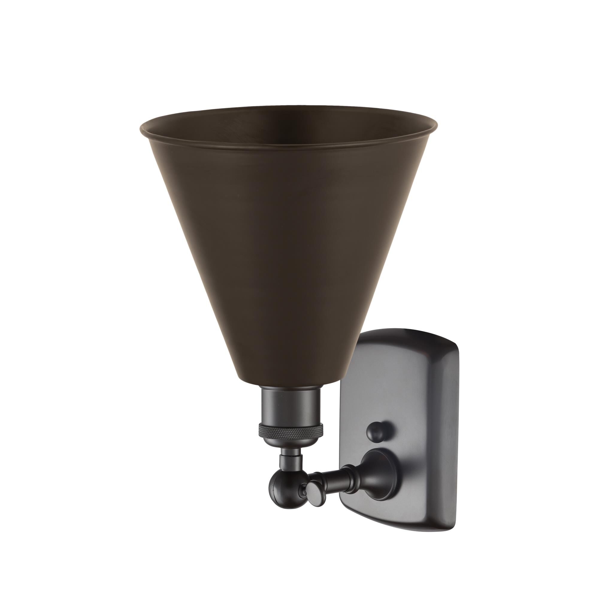 Shown in Oil Rubbed Bronze finish and Oil Rubbed Bronze Ballston Cone shade
