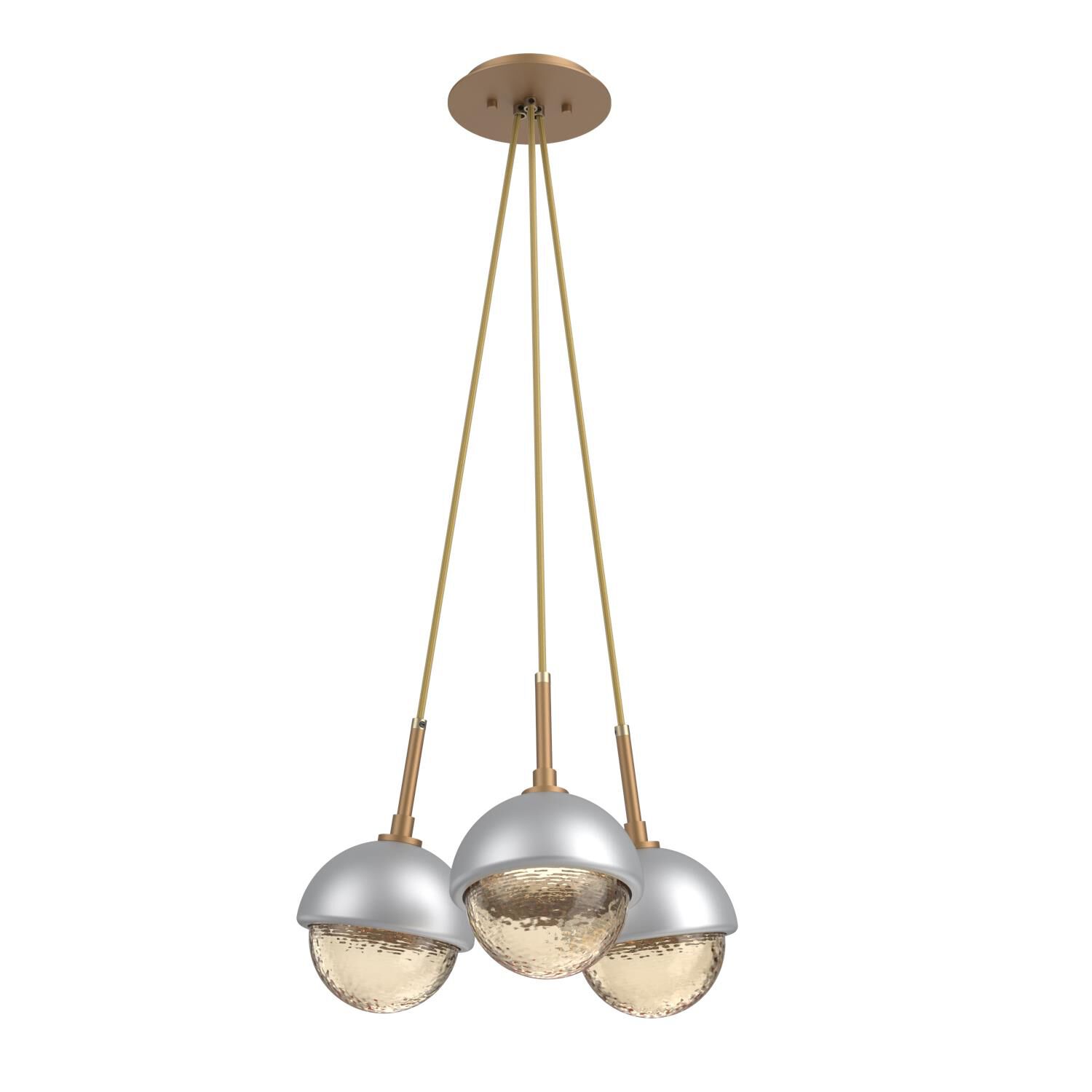 Shown in Novel Brass finish and Amber glass and Classic Silver accent