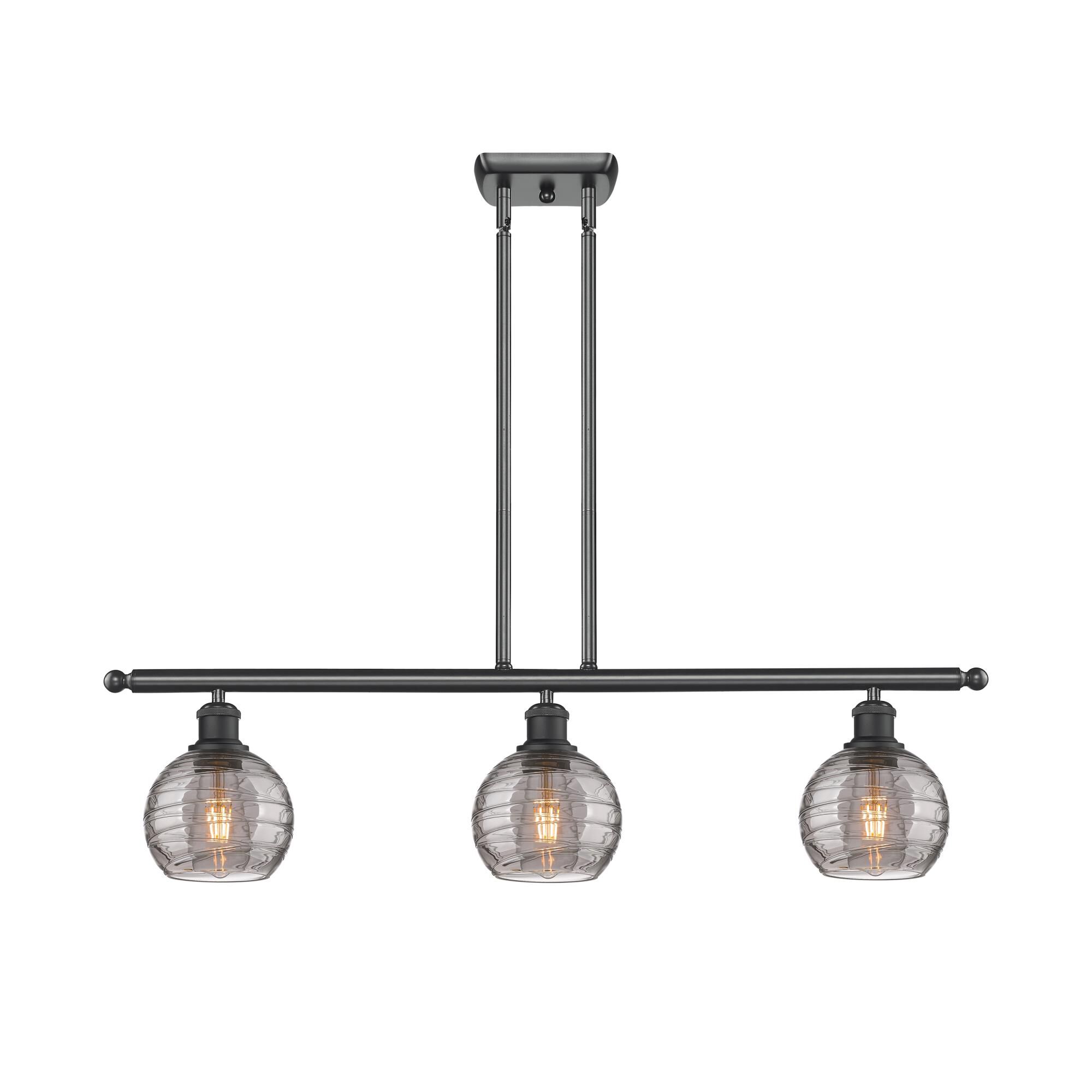 Bruno Marashlian Athens Deco Swirl 36 Inch Linear Suspension Light by Innovations Lighting