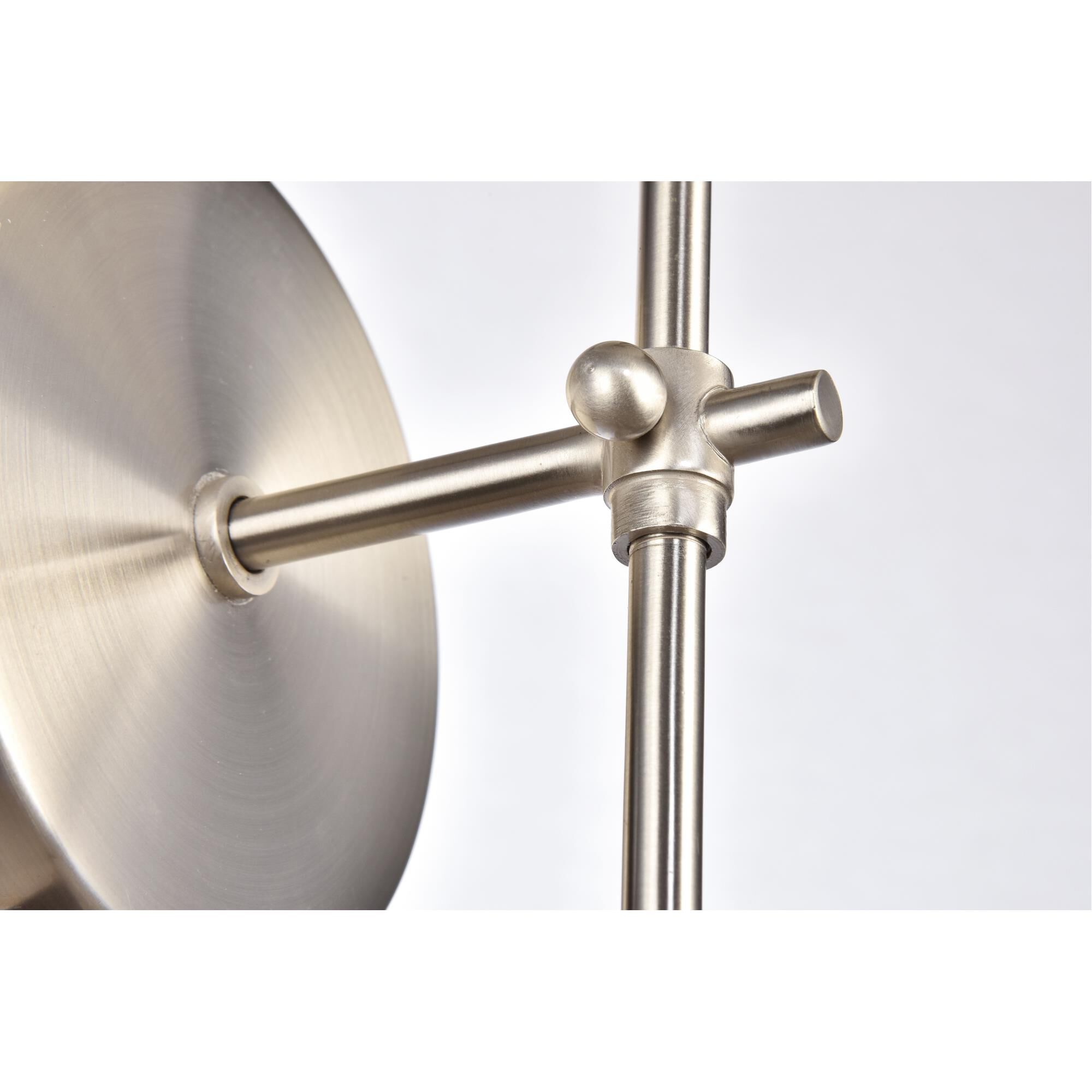 Shown in Burnished Nickel finish and Off-White Fabric shade